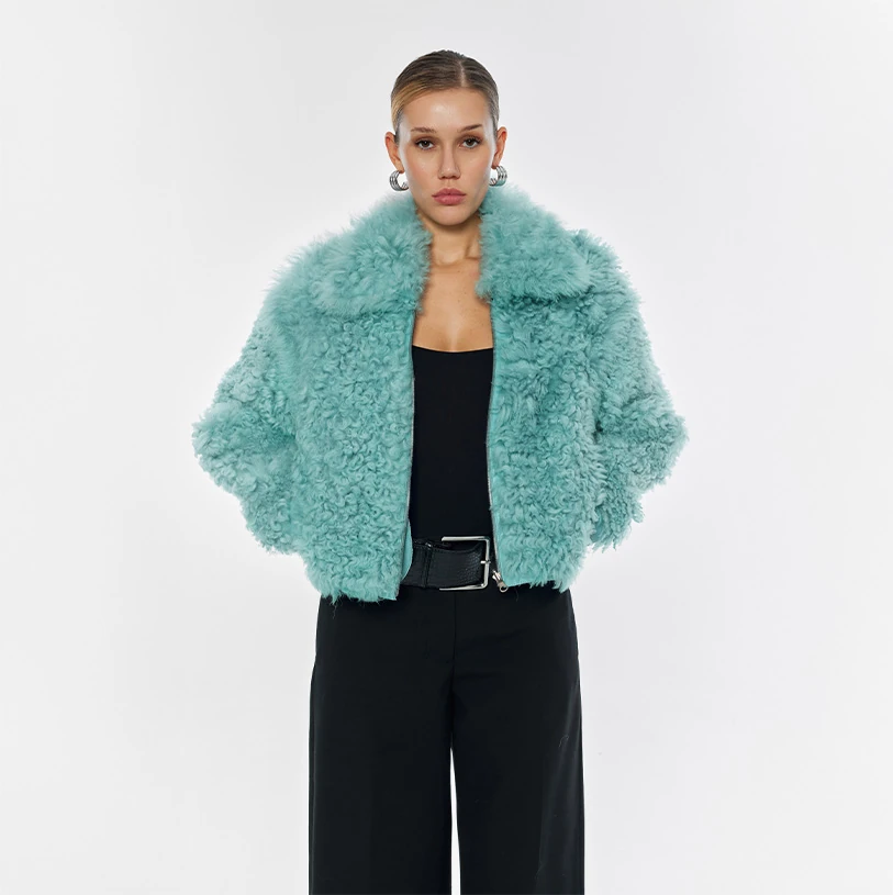 Berry Shearling Jacket