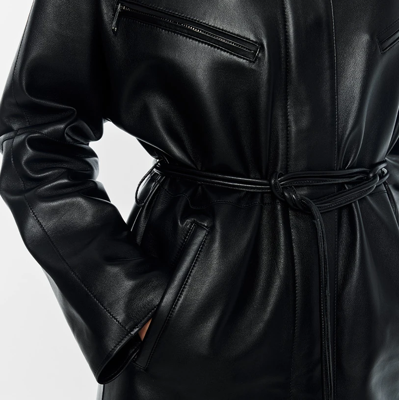 Milan Leather Coat