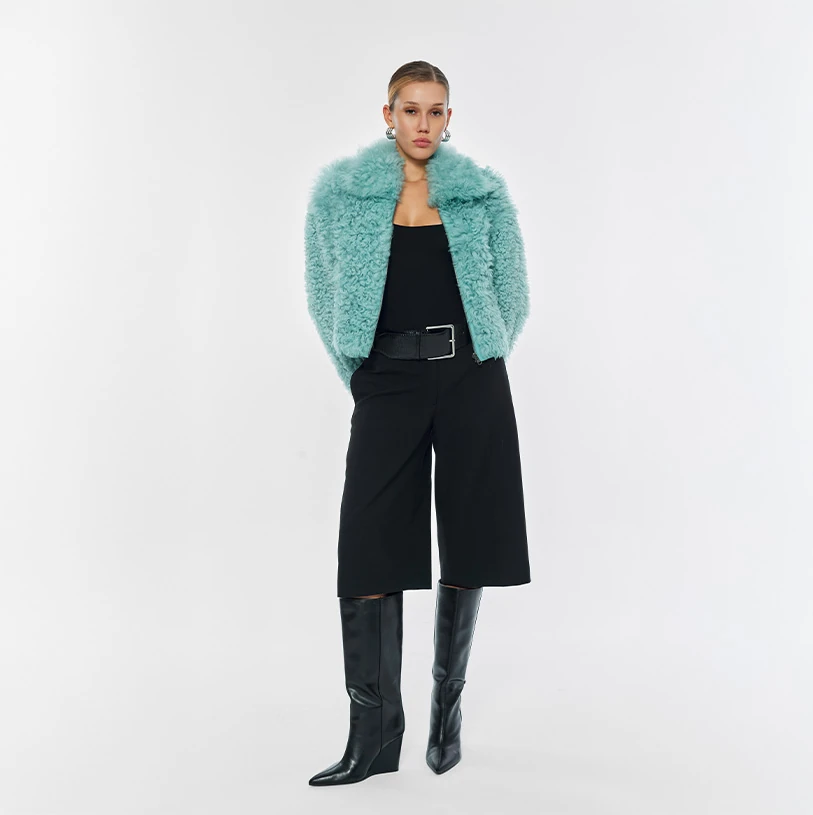 Berry Shearling Jacket