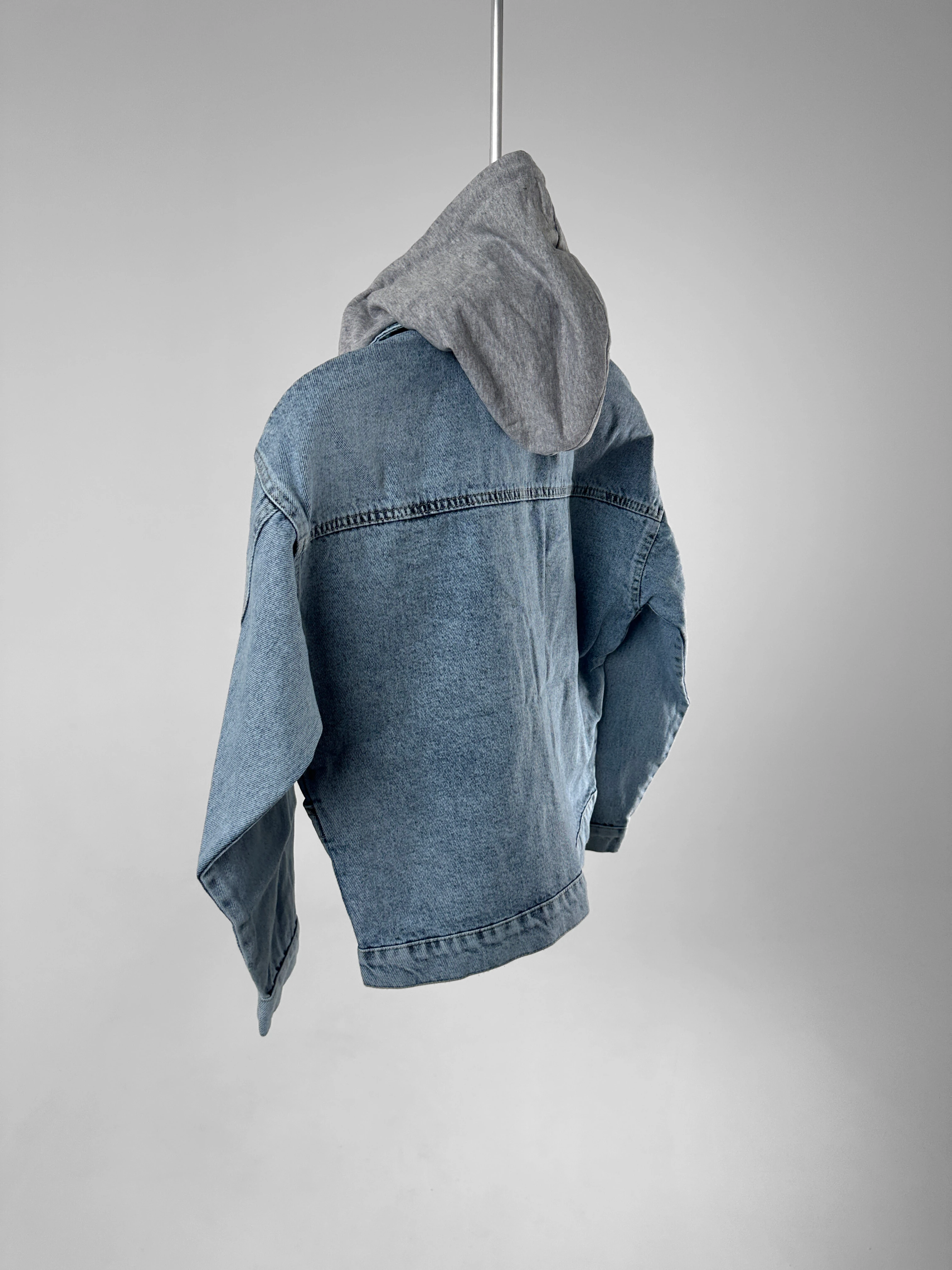 Kapüşon Detaylı Kot Ceket