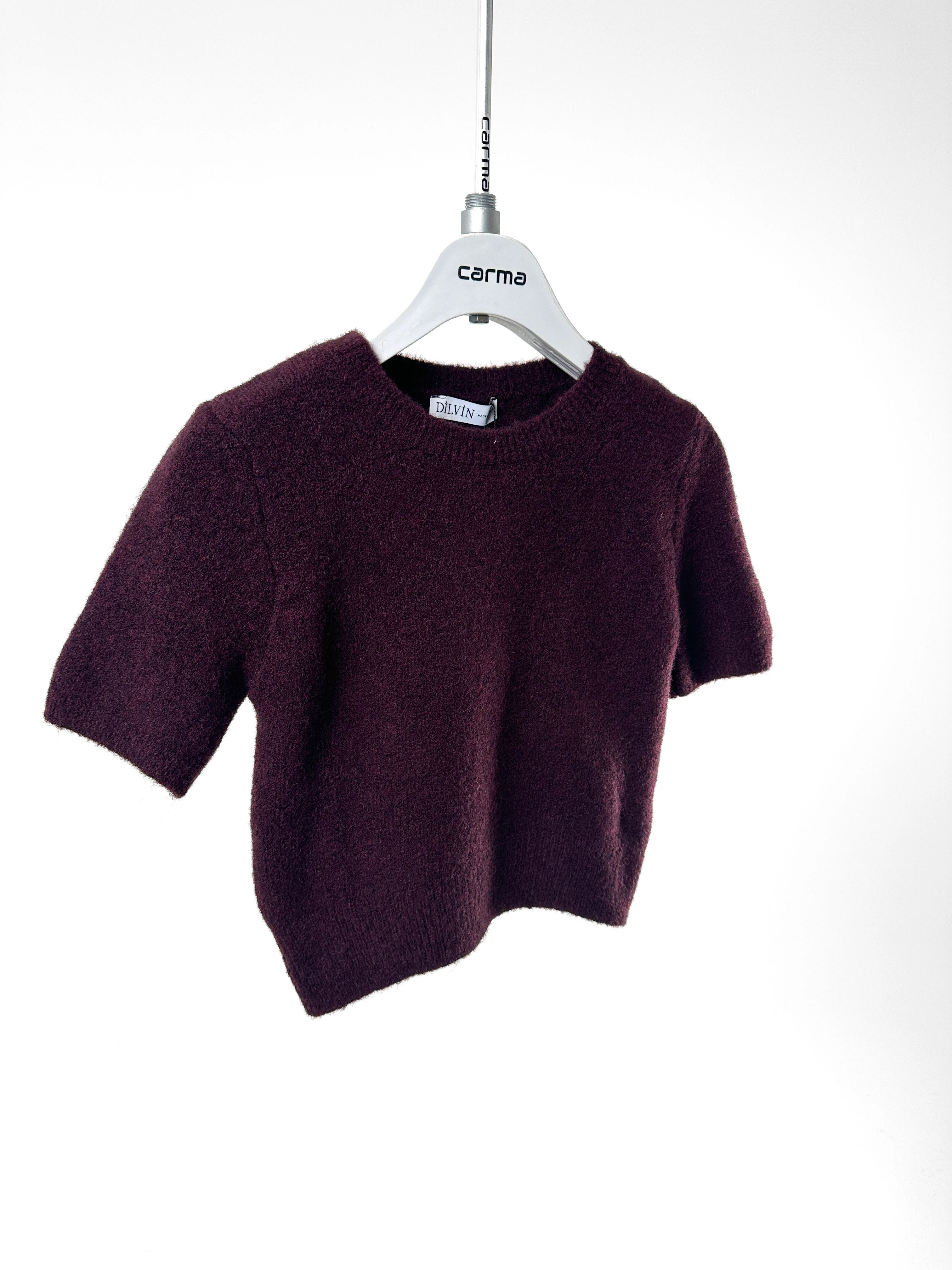 Yumuşak Dokulu Kısa Kollu Triko