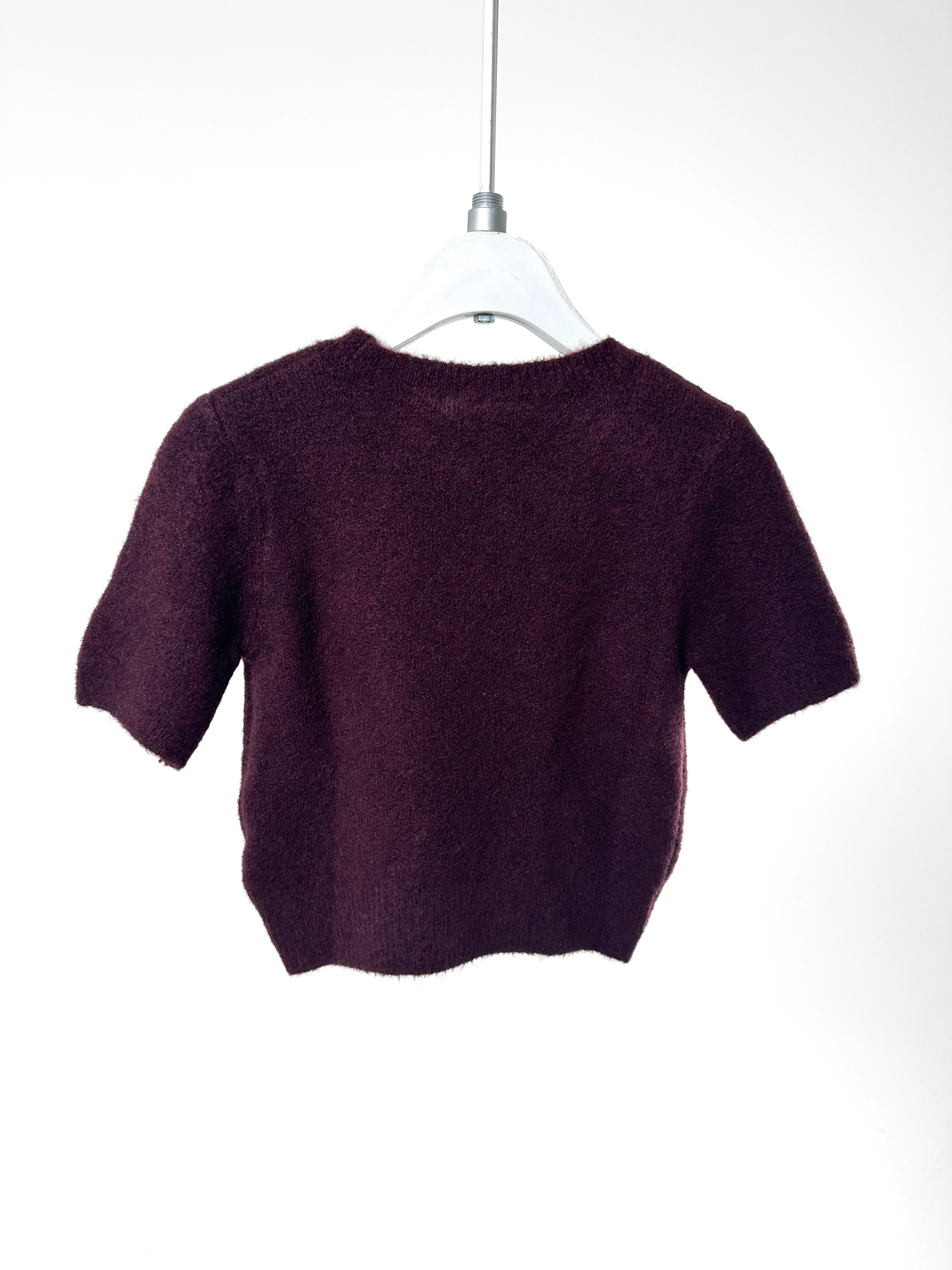 Yumuşak Dokulu Kısa Kollu Triko