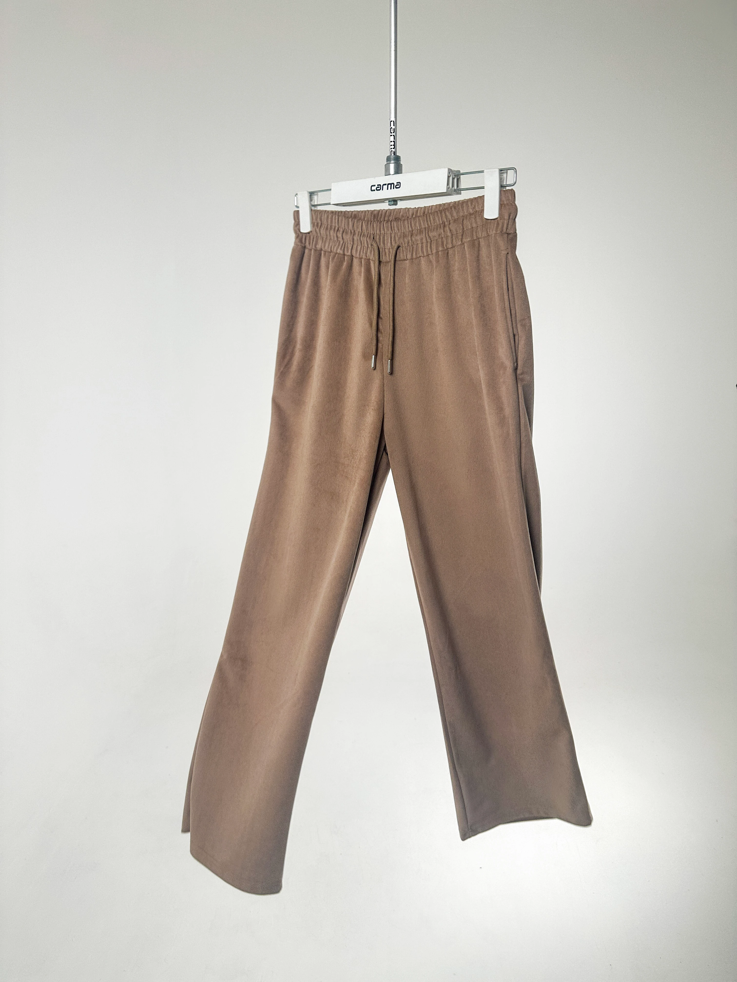 Kadife Fit Pantolon - sütlü kahve