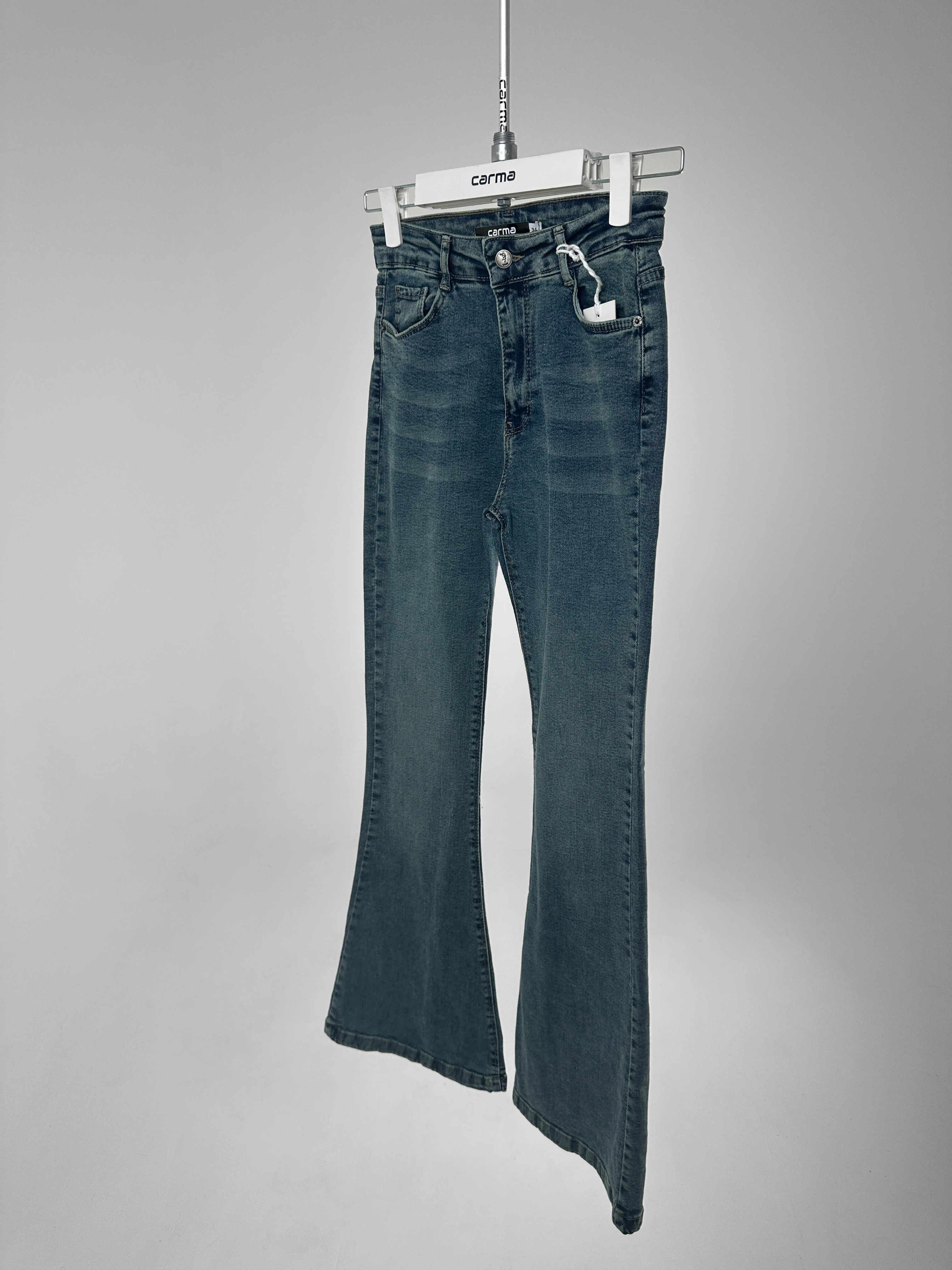 İspanyol Paça Jean Pantolon