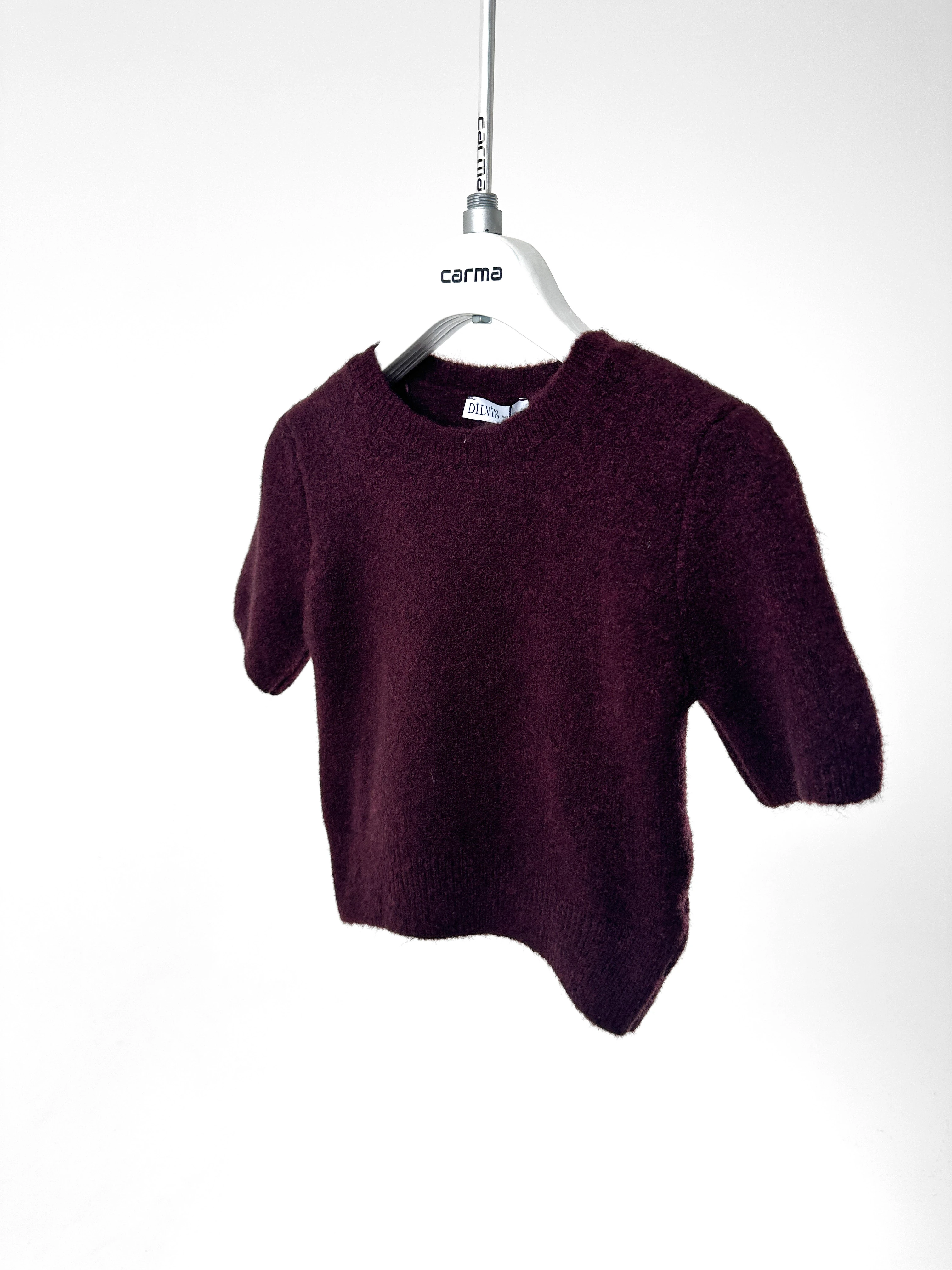 Yumuşak Dokulu Kısa Kollu Triko