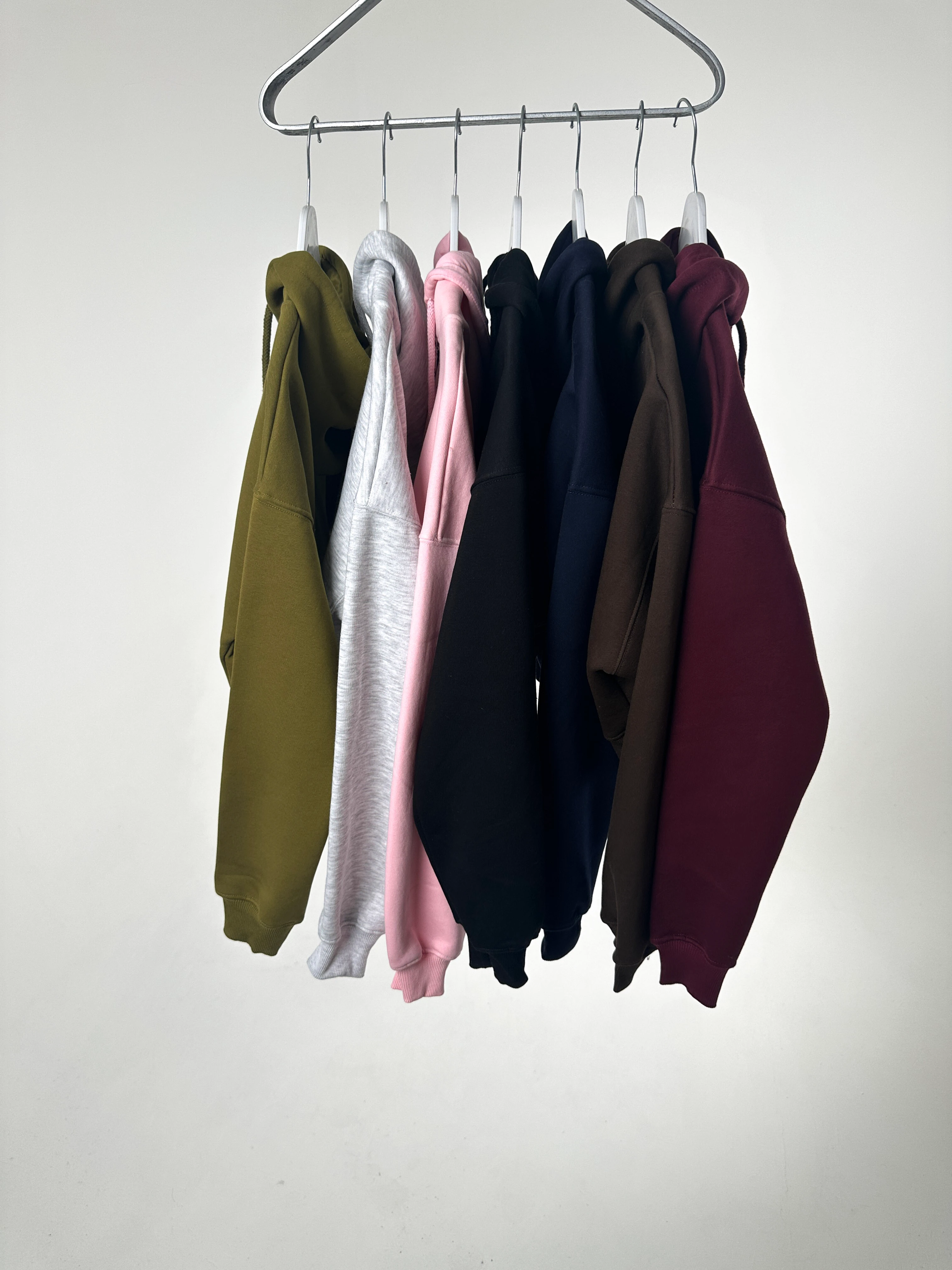 Basic Crop Zip Hoodie