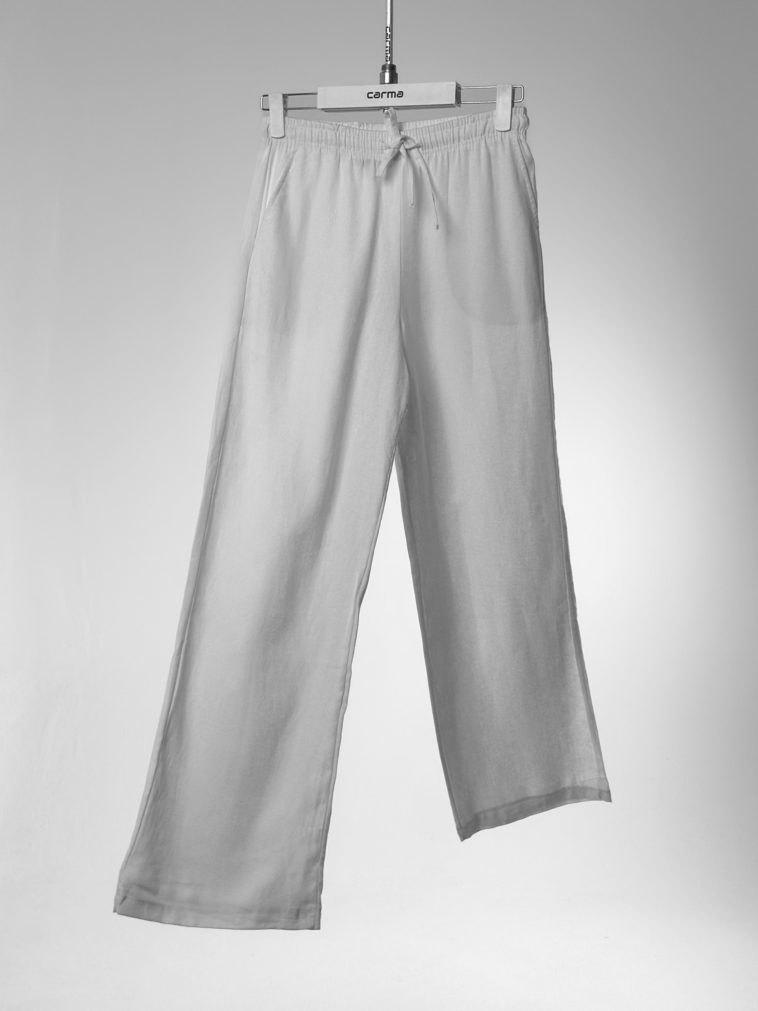 Salaş Keten Pantolon - beyaz