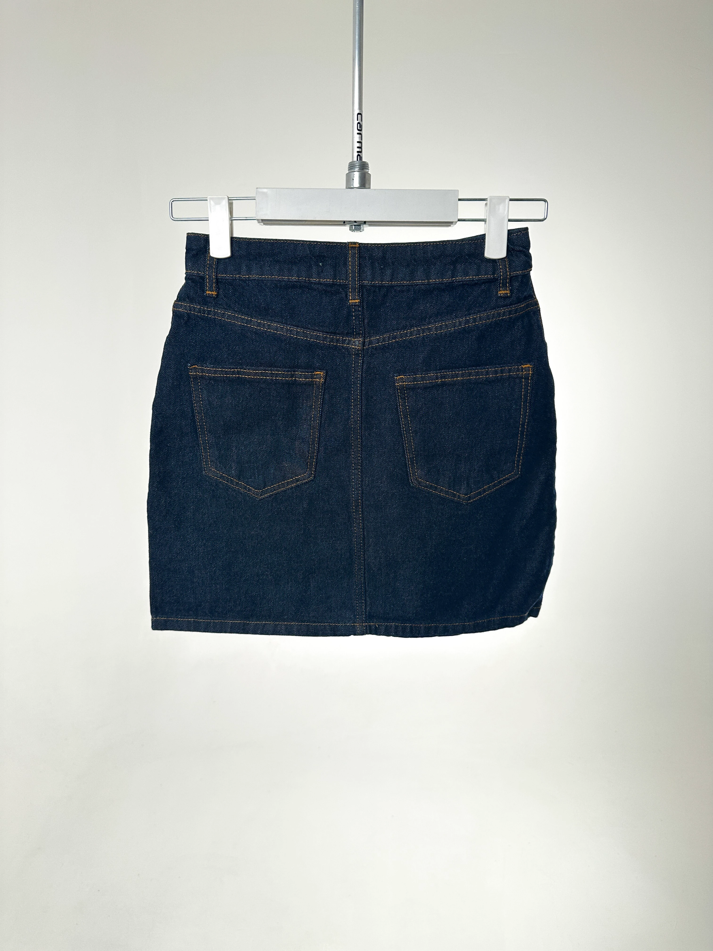 Denim Mini Etek
