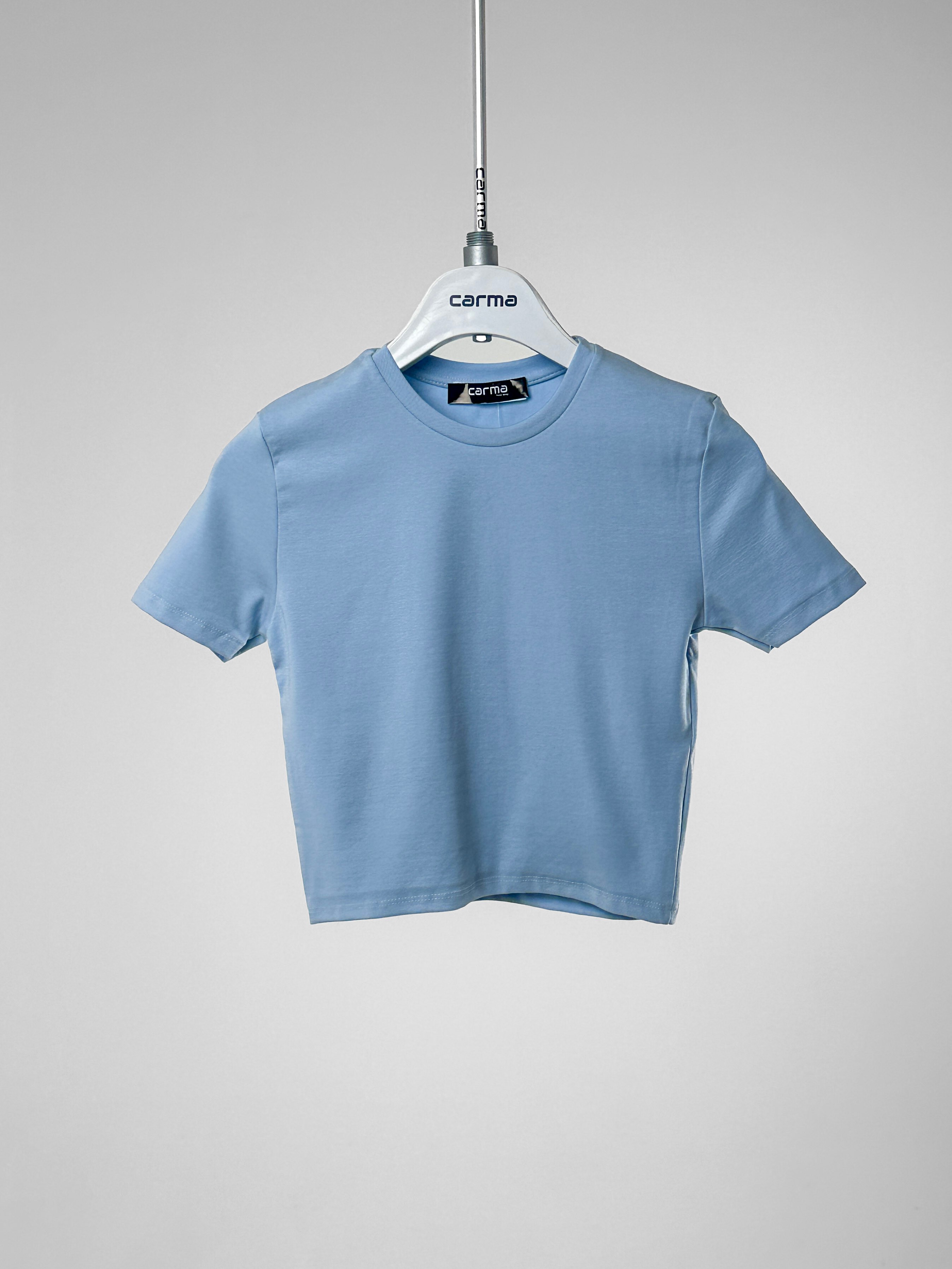 Basic Fit Crop - bebe mavi