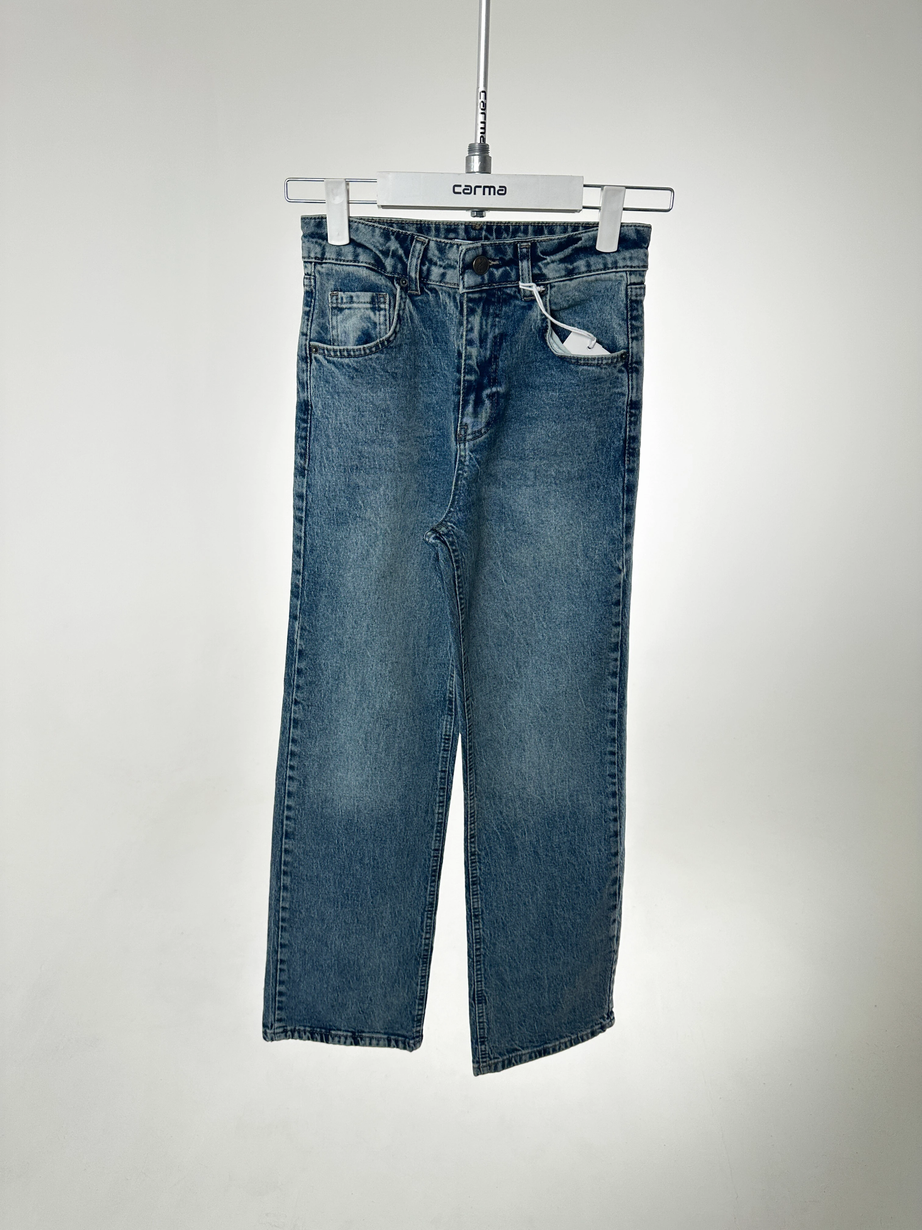 Straight Fit Jean Pantolon - kot mavisi