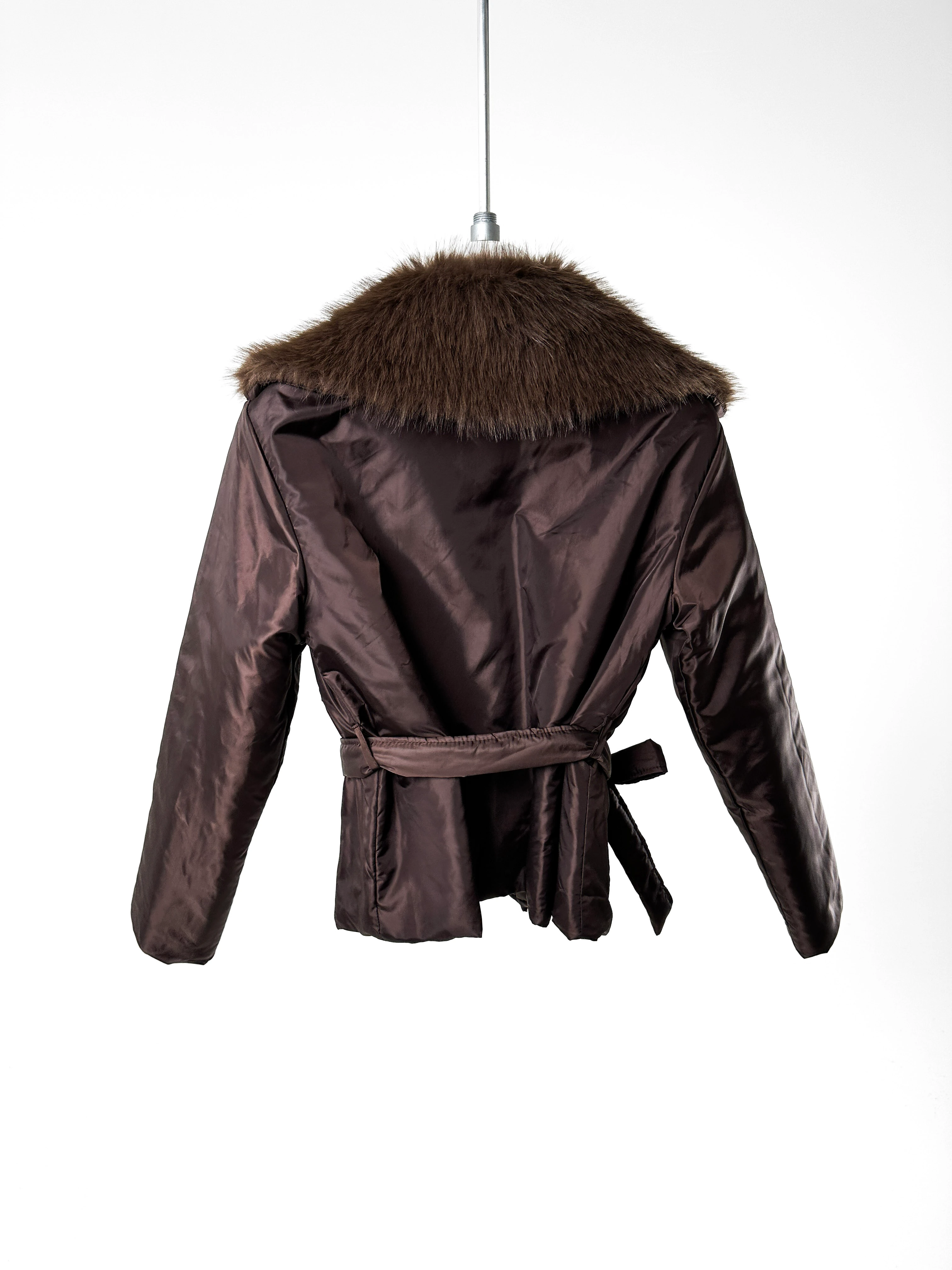 Kürklü Kuşaklı Mont