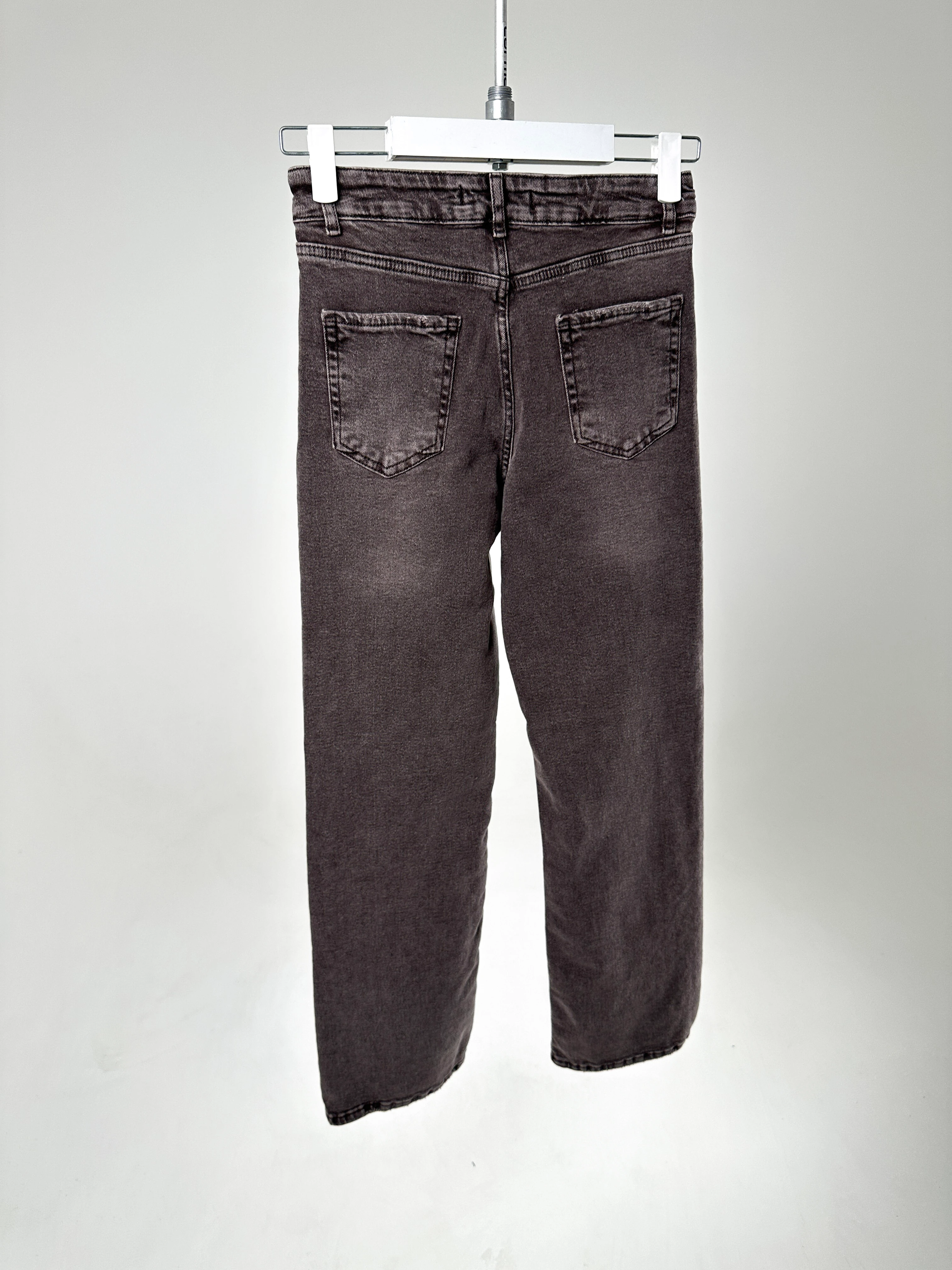 Yıkamalı Kahverengi Palazzo Jean