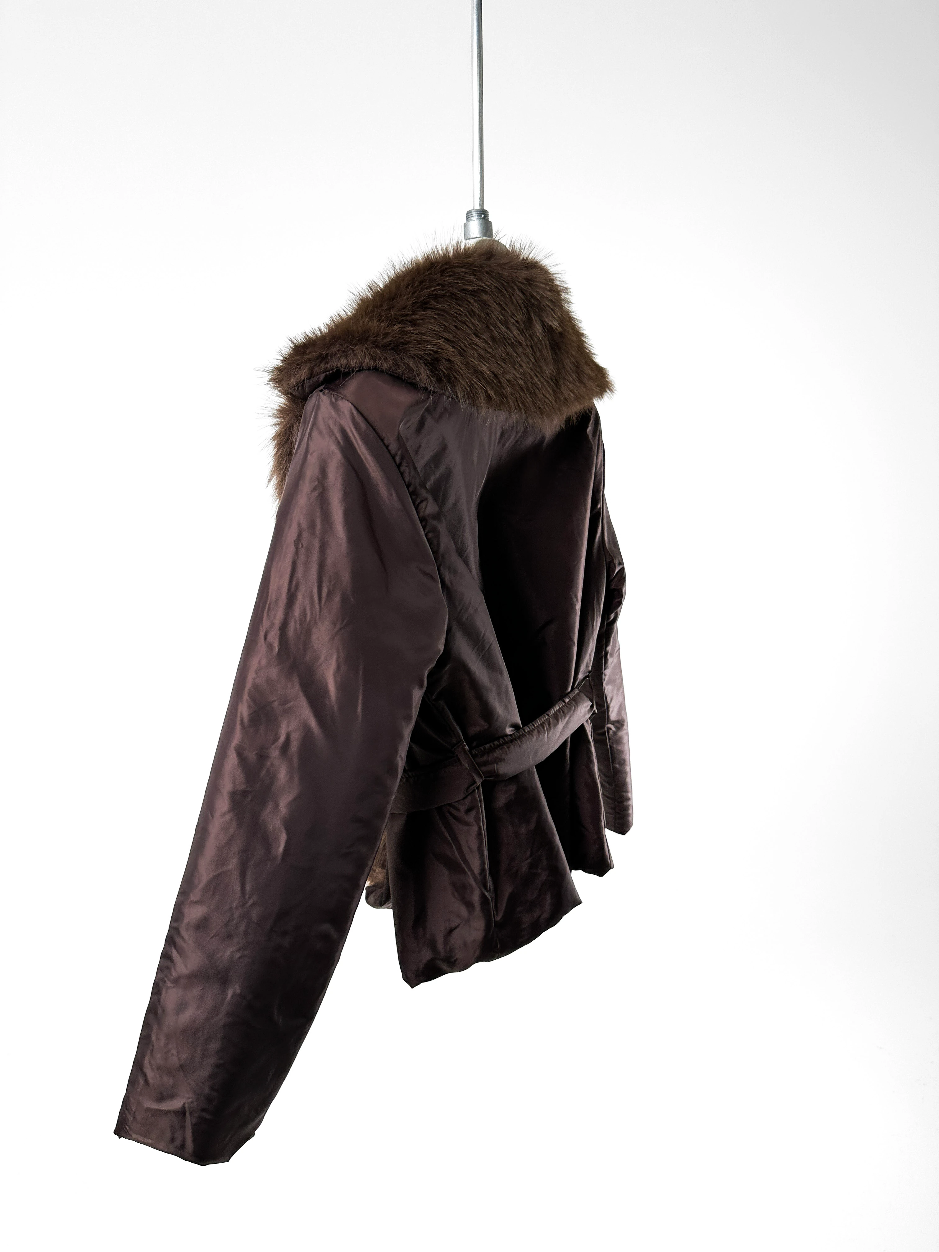 Kürklü Kuşaklı Mont