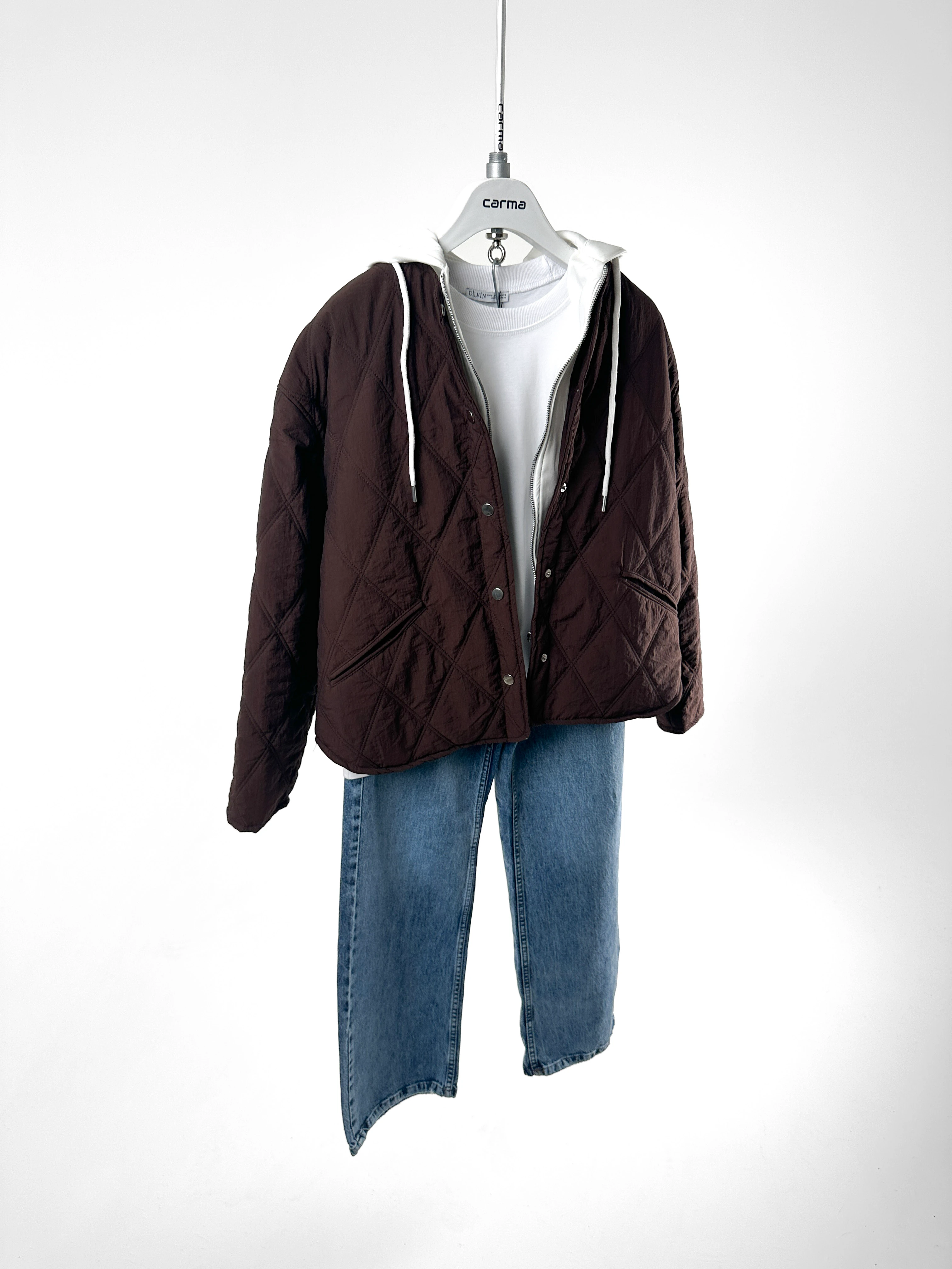 Kapitone Doku Detaylı Mont