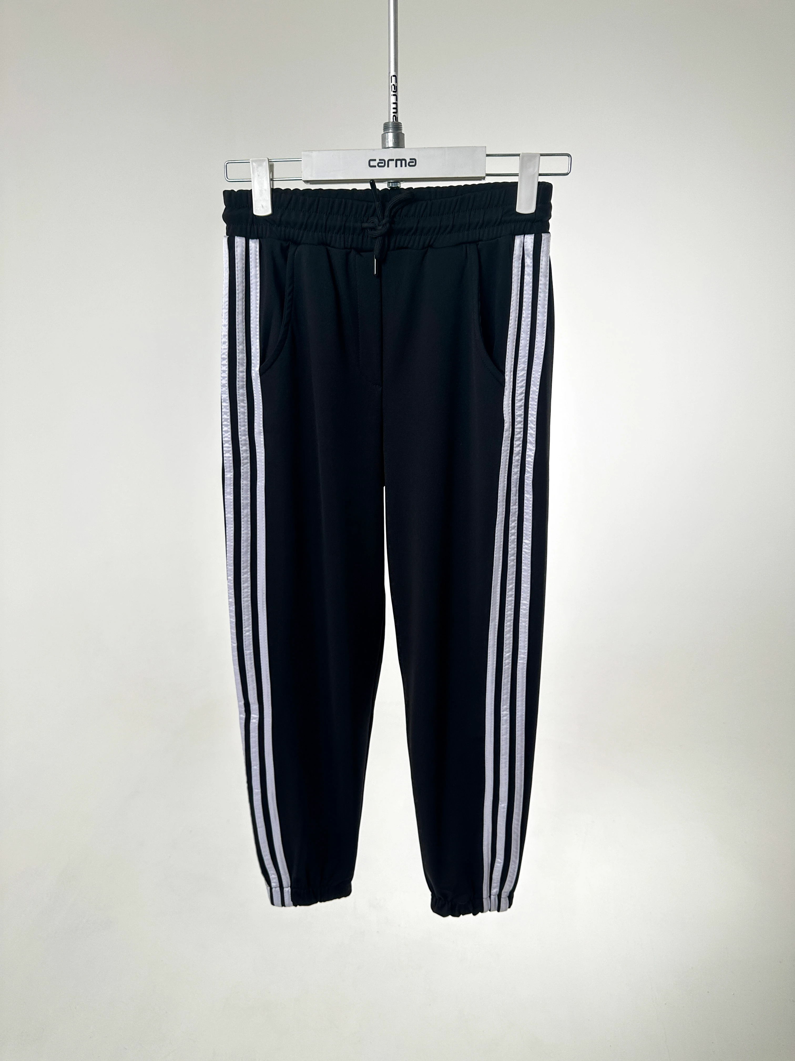 Çizgi Detaylı Jogger - siyah