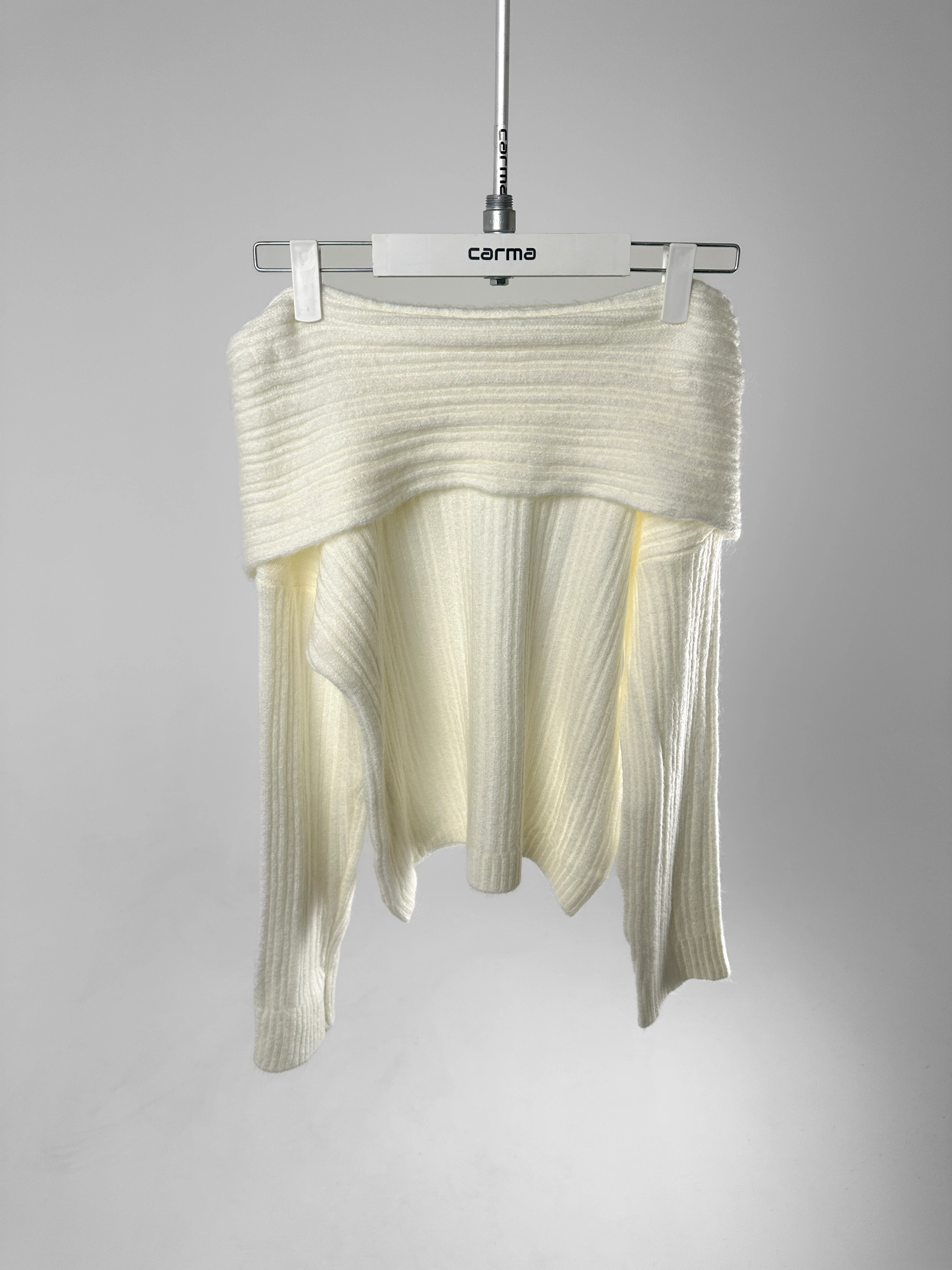 Madonna Yaka Triko - kırık beyaz