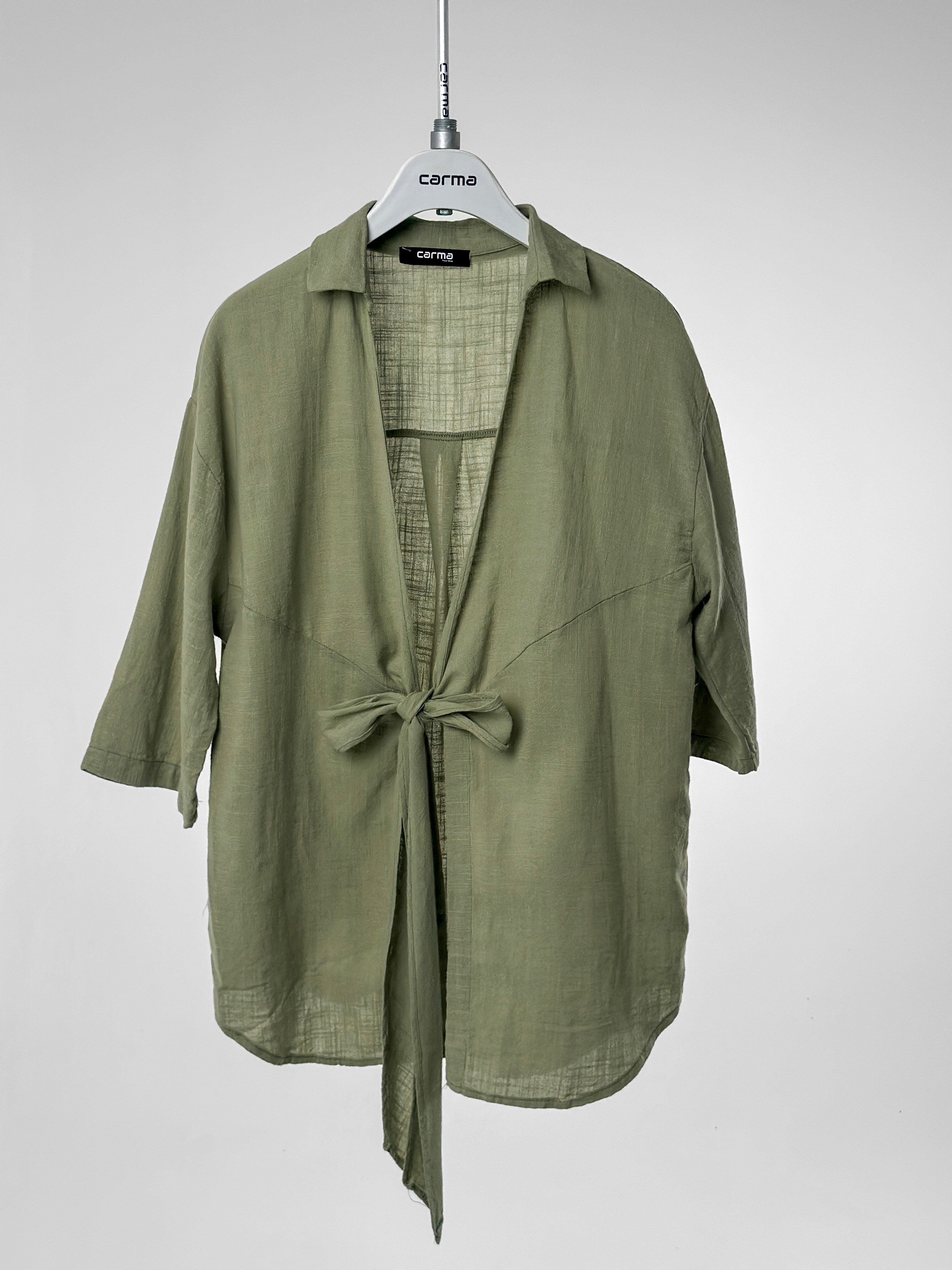 Keten Dokulu Kimono