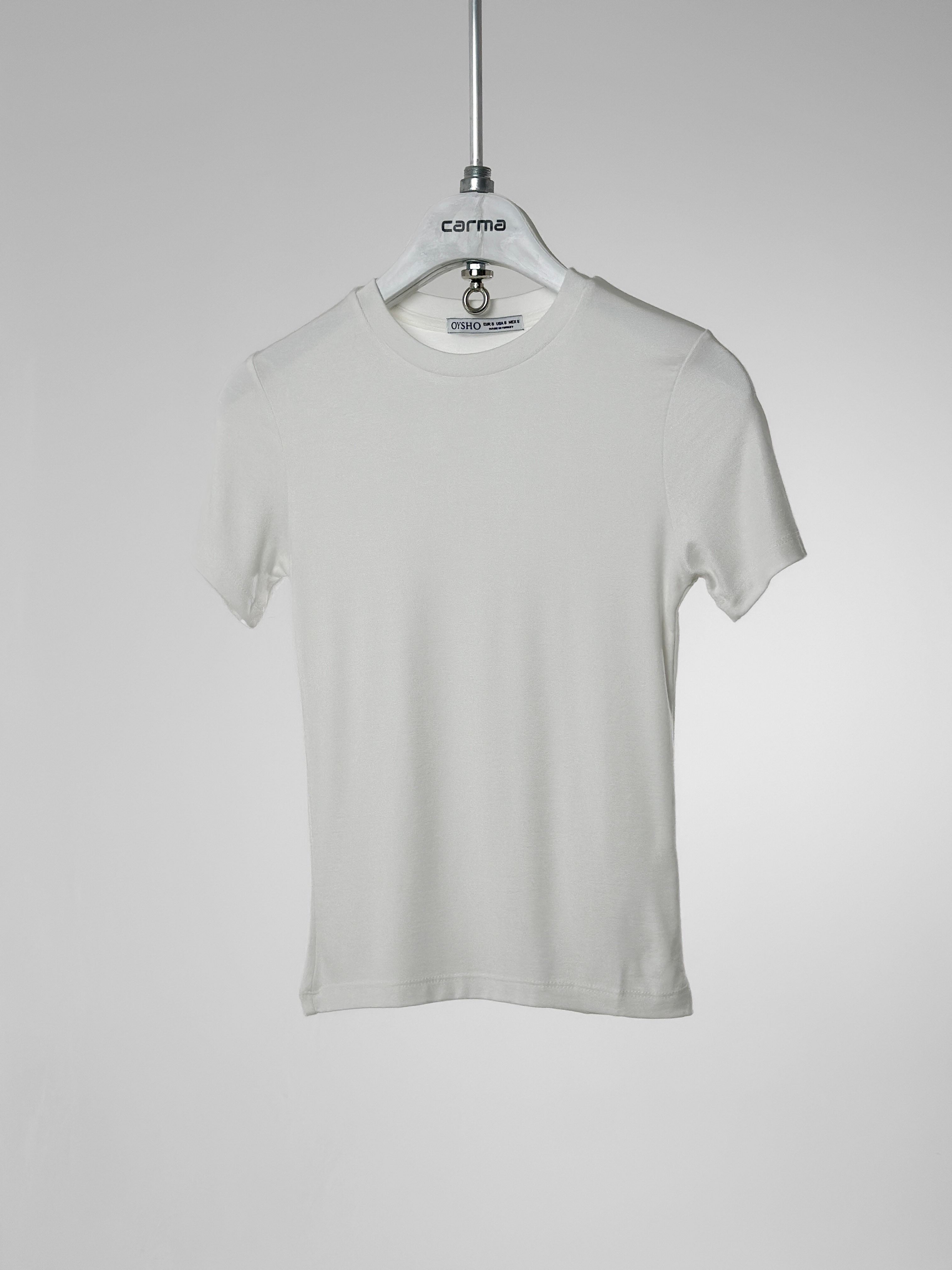  Basic Fit T-Shirt - beyaz