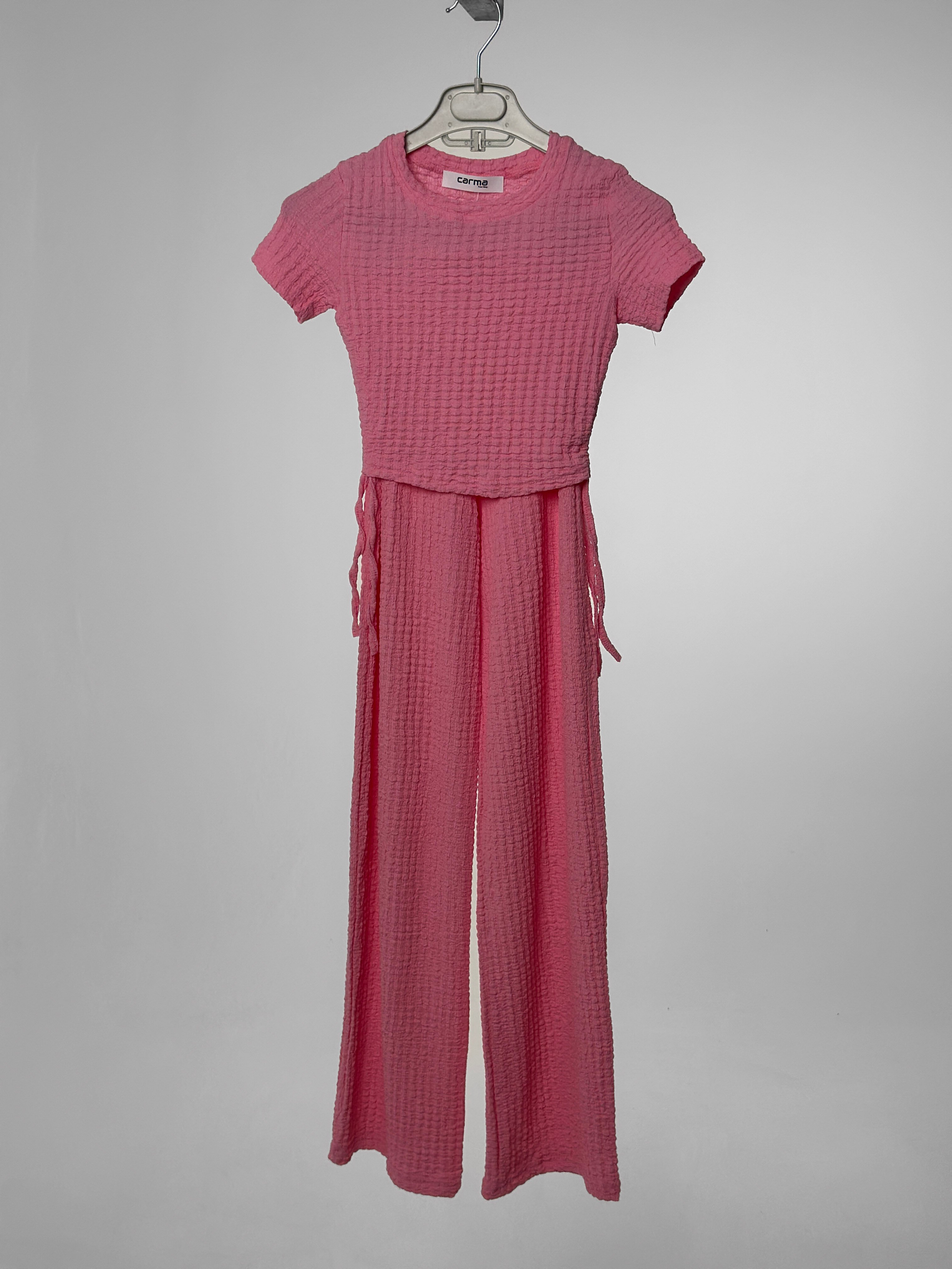 Jakar Crop Takım - şeker pembe
