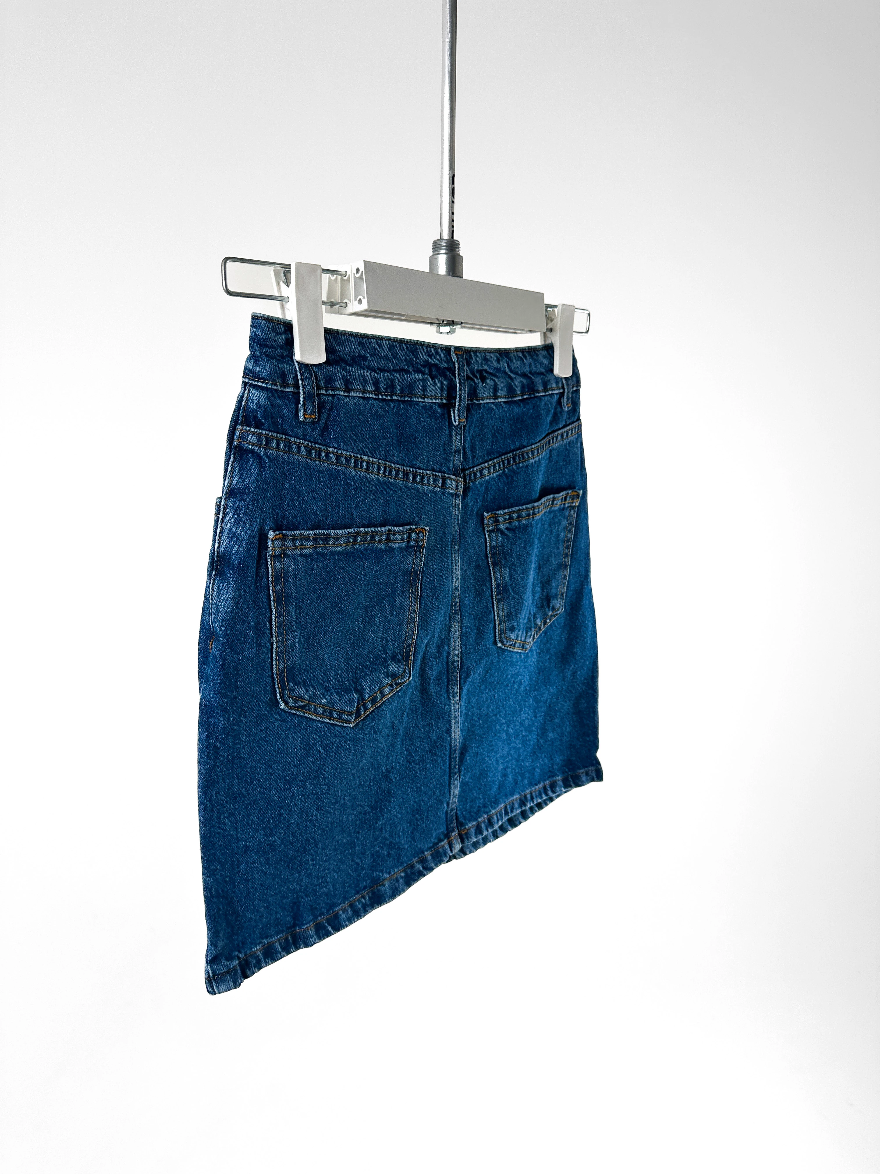 Denim Mini Etek