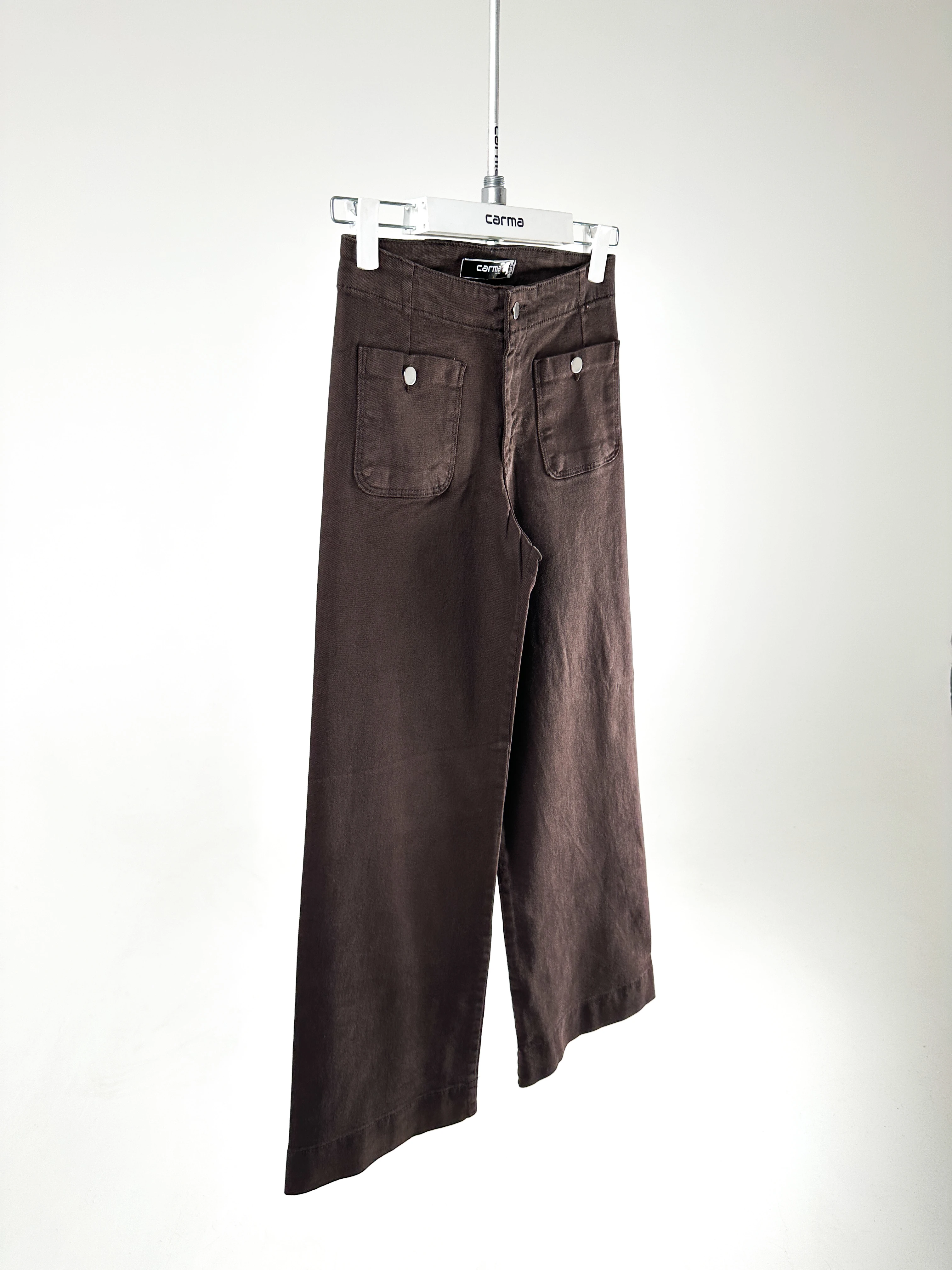 Yüksek Bel Geniş Paça Jean