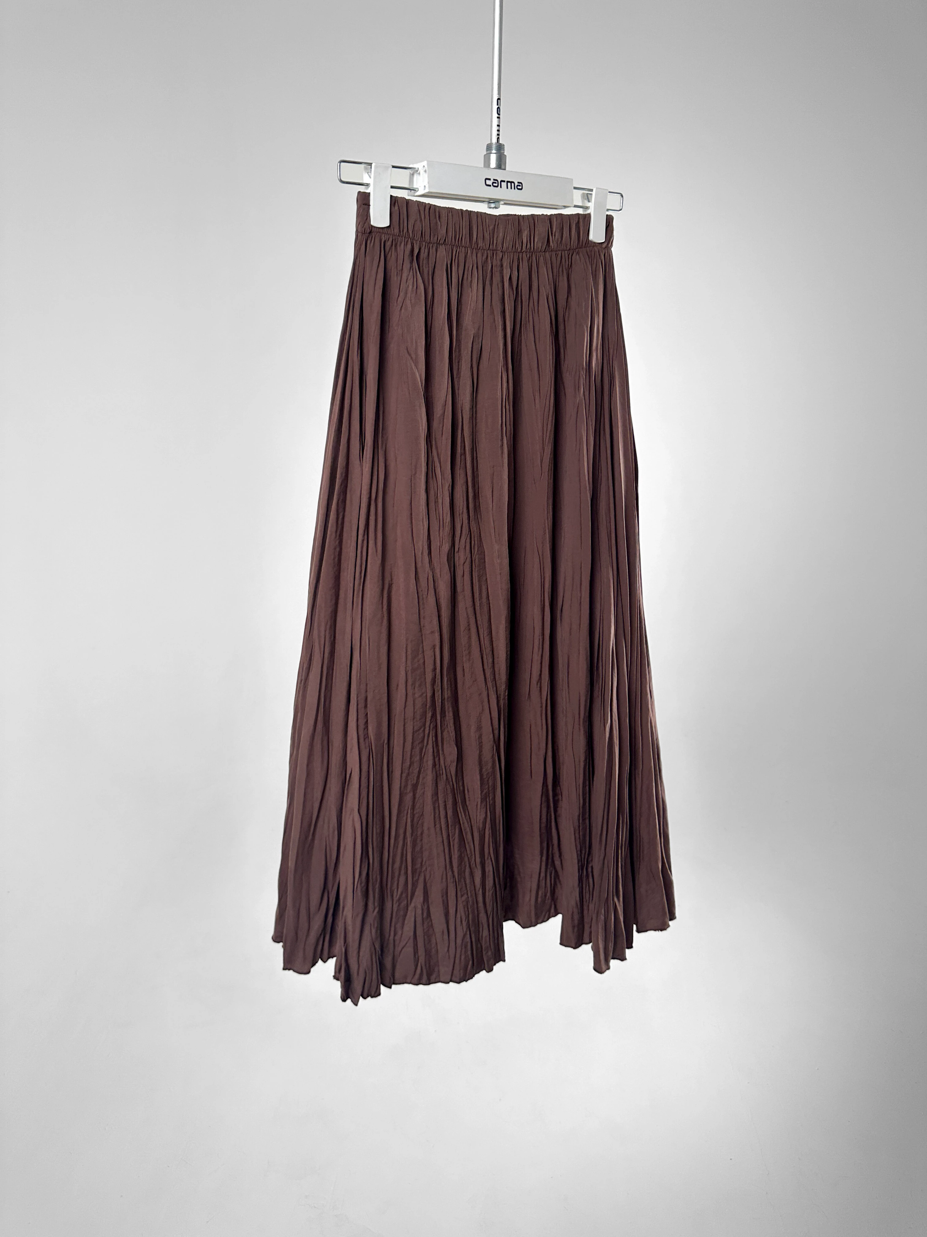 Dökümlü Kırışık Dokulu Etek