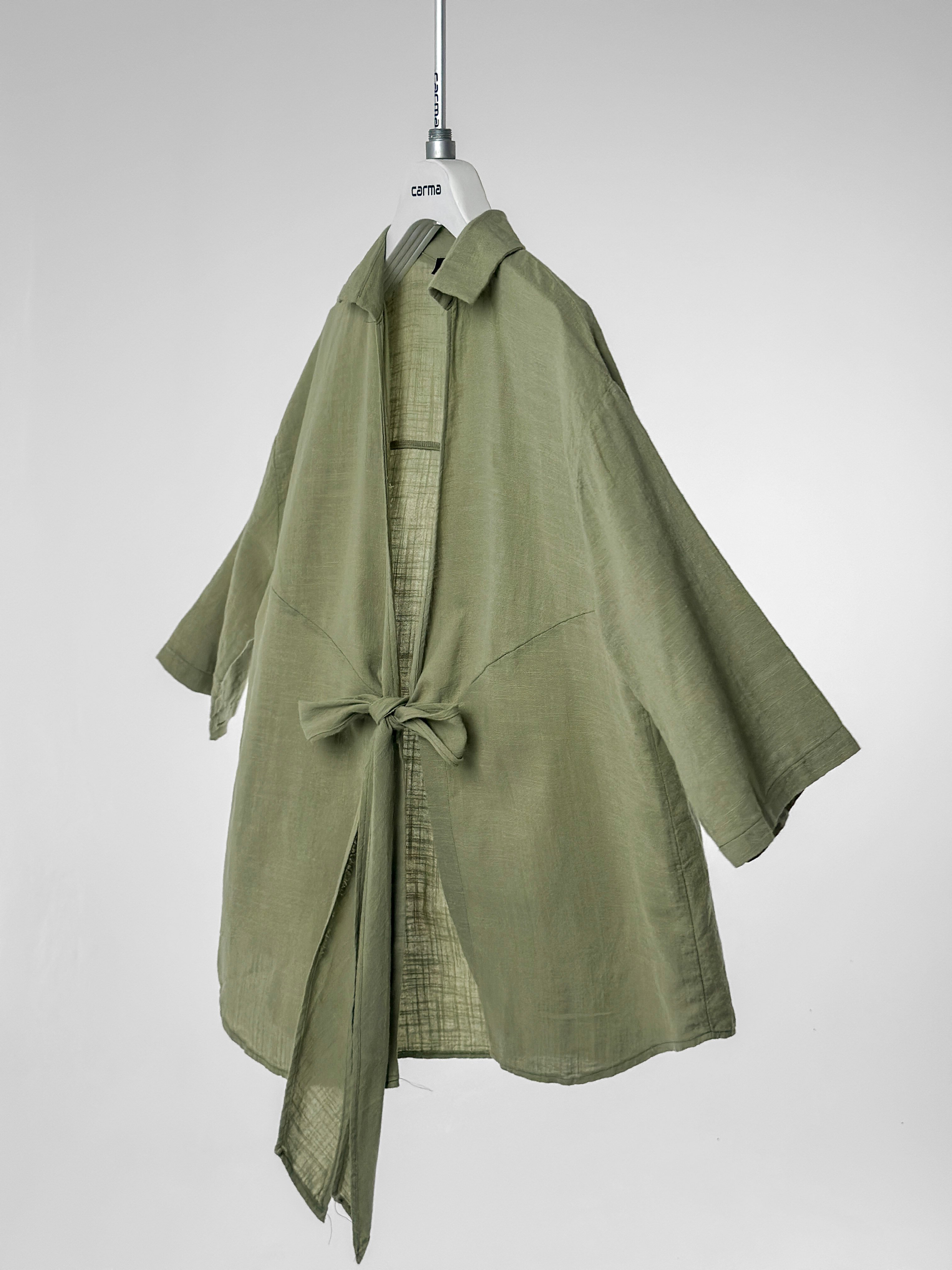 Keten Dokulu Kimono