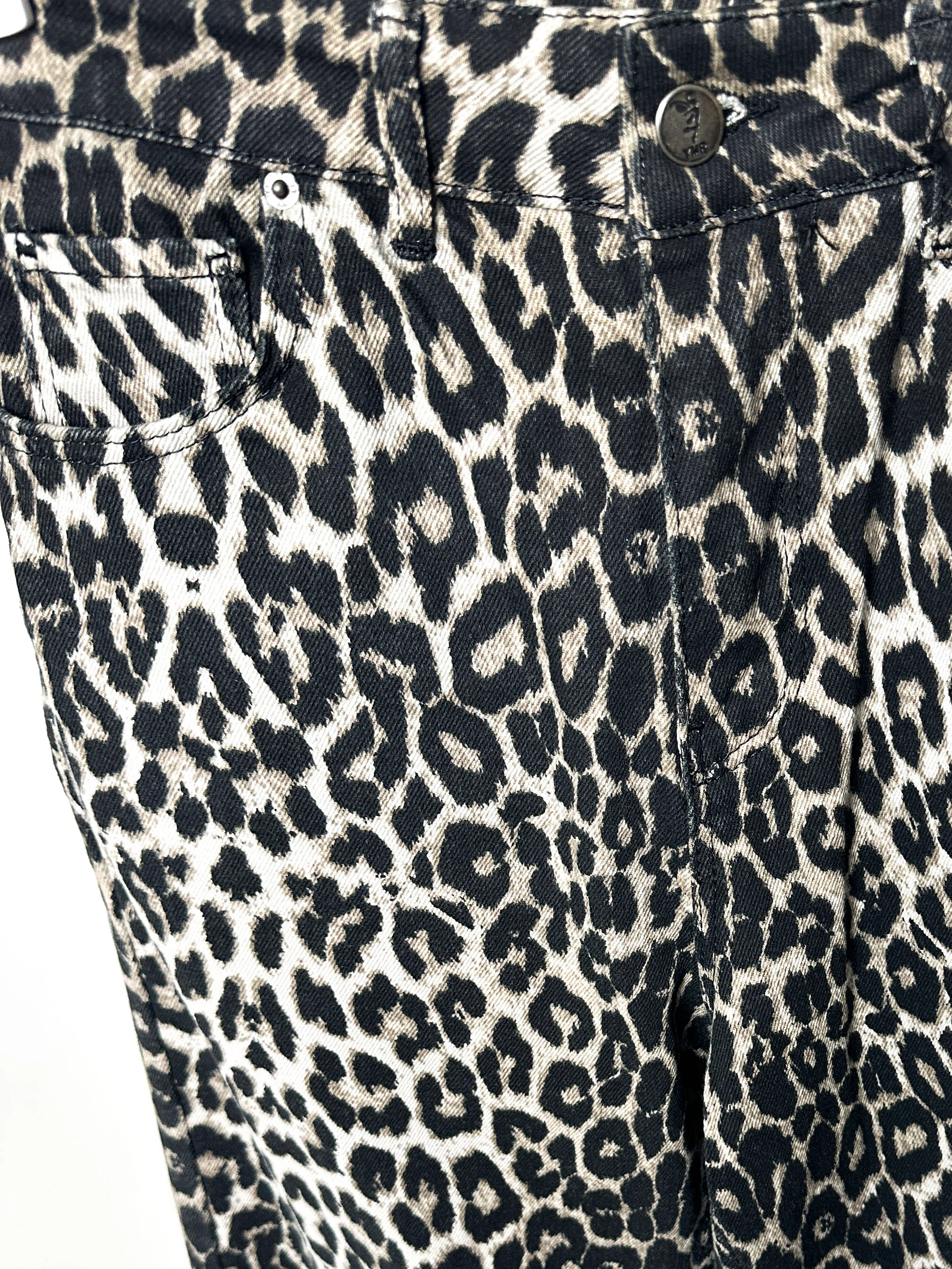 Leopar Desen Palazzo Pantolon