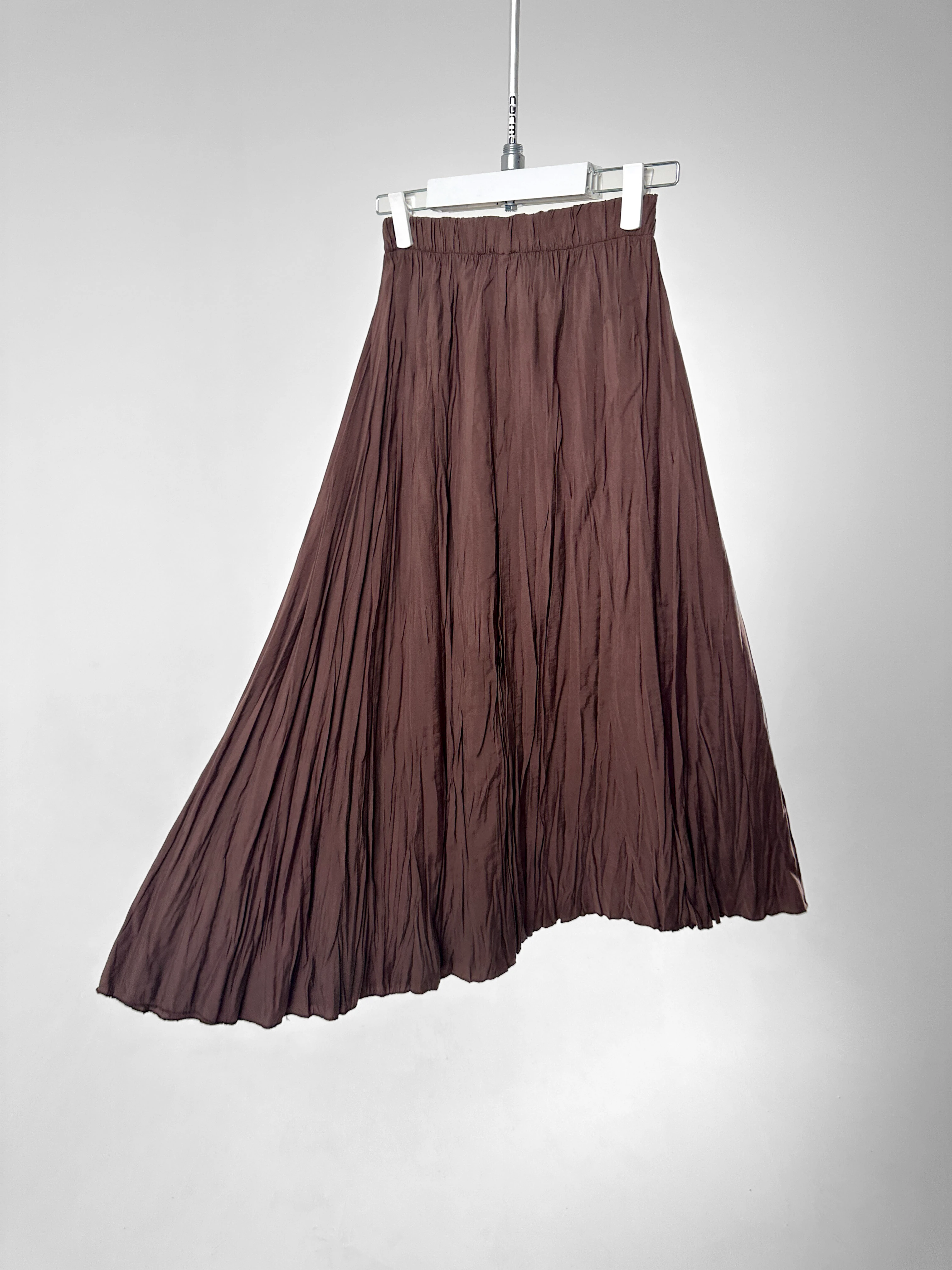 Dökümlü Kırışık Dokulu Etek