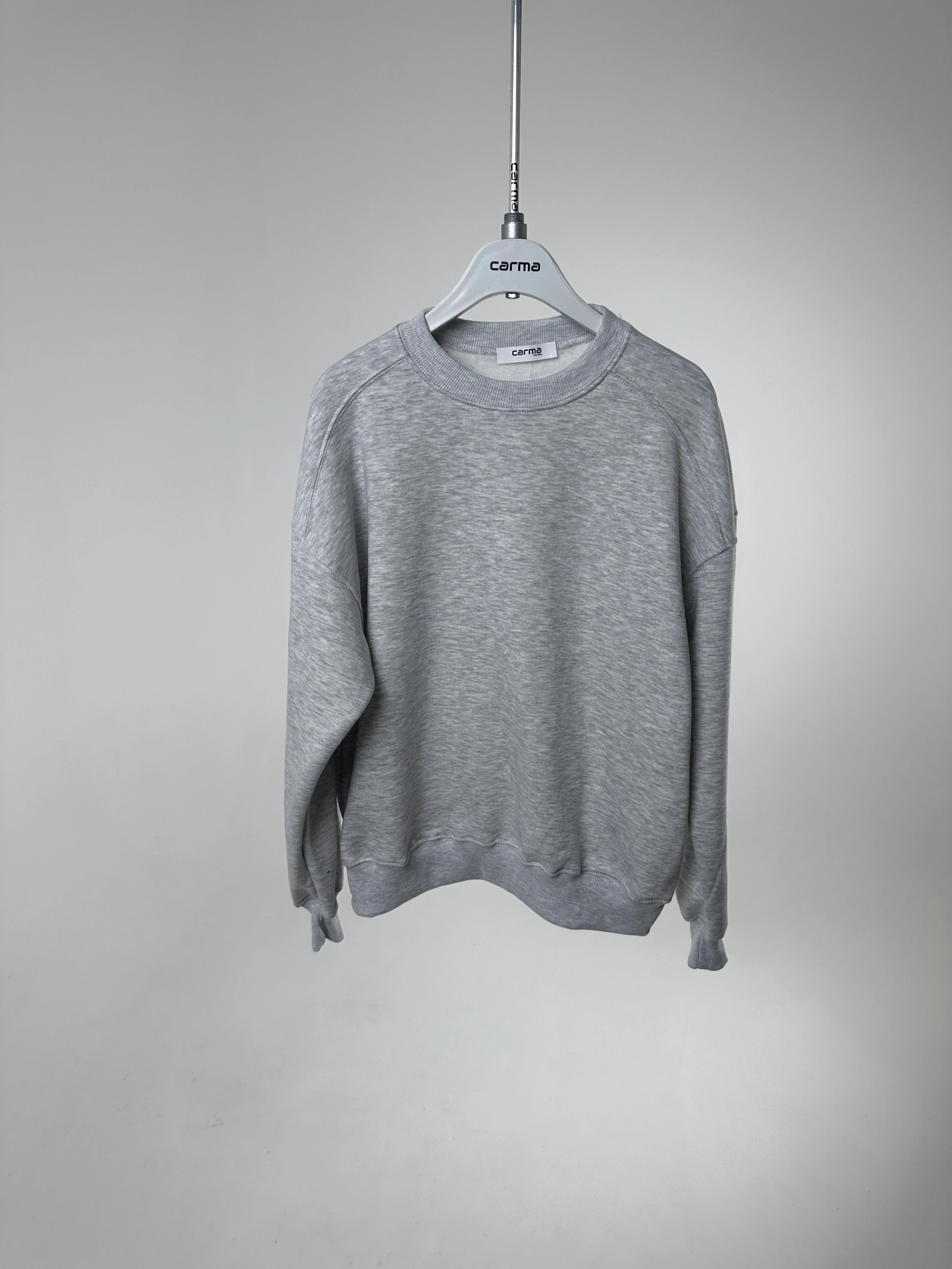 Basic Sweatshirt - açık gri