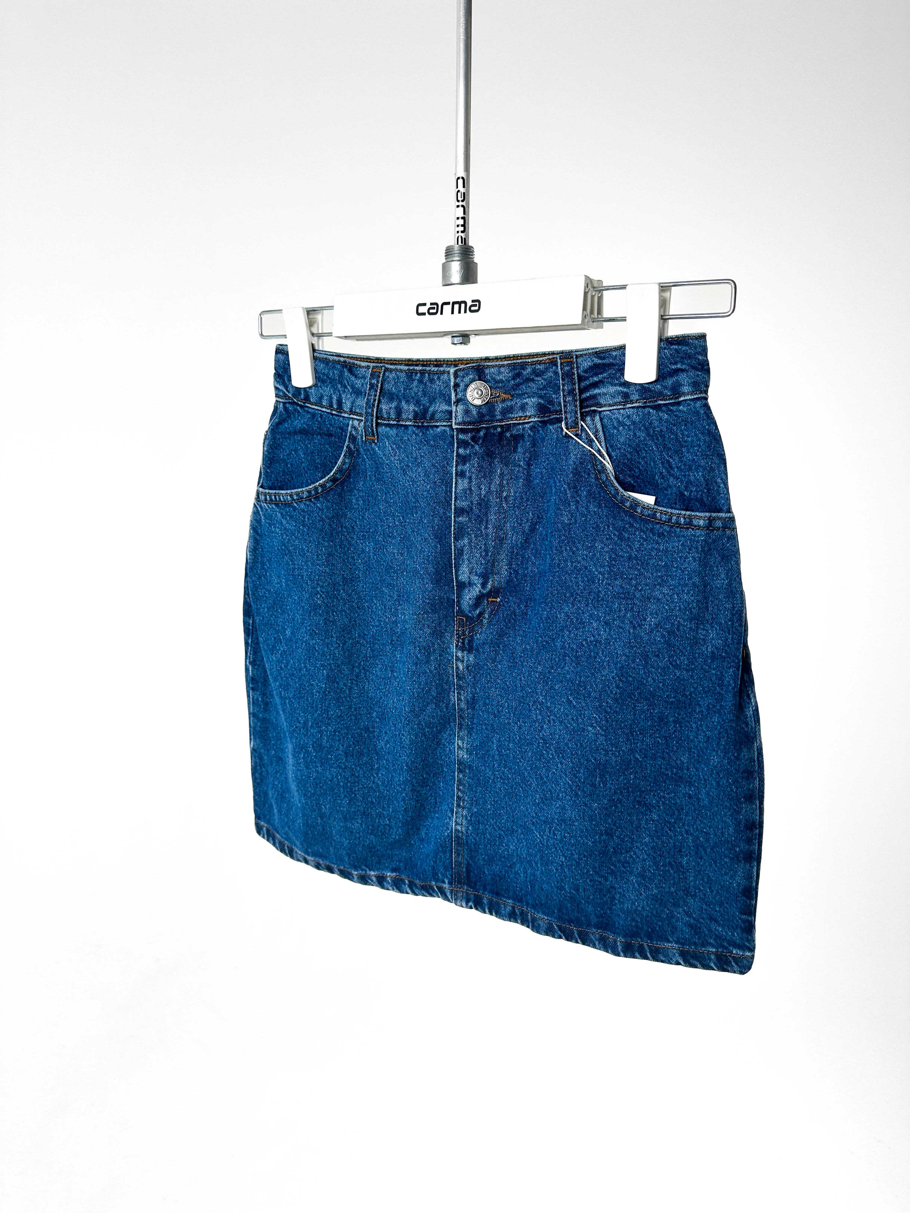 Denim Mini Etek