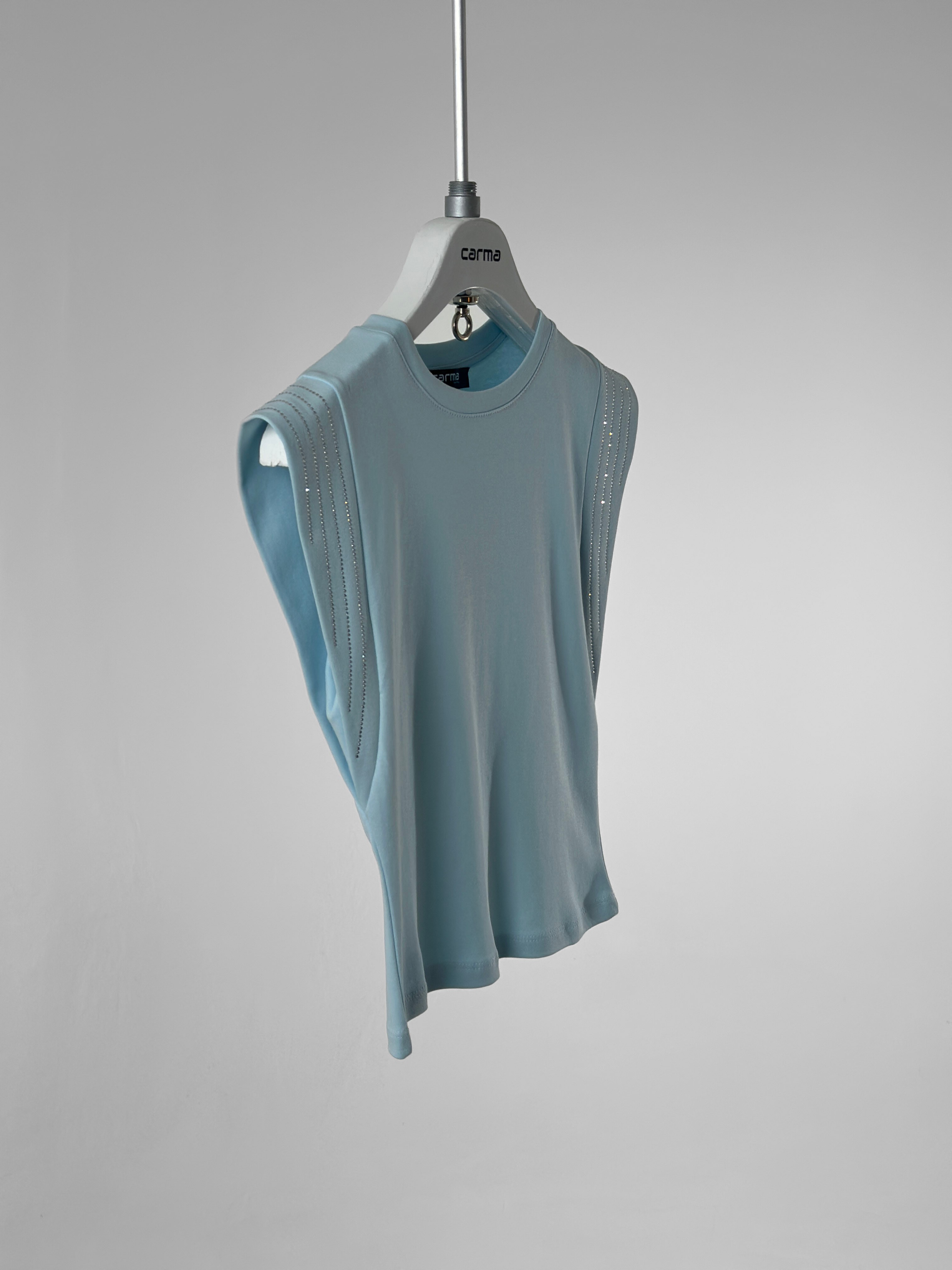 Omuz Taş detaylı T-Shirt