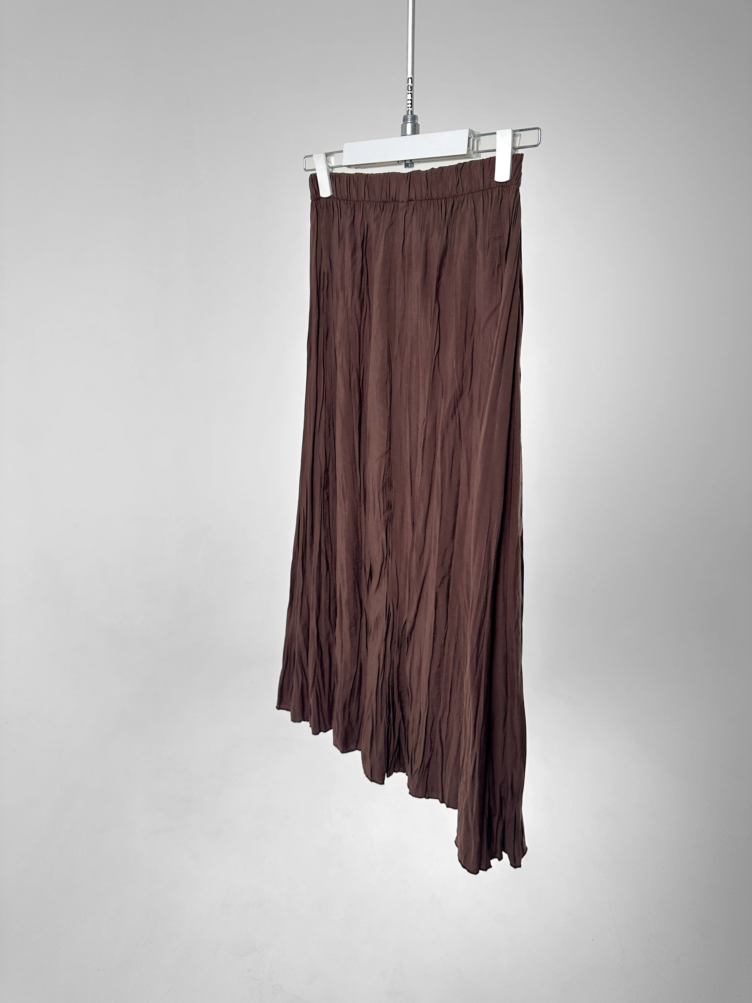 Dökümlü Kırışık Dokulu Etek