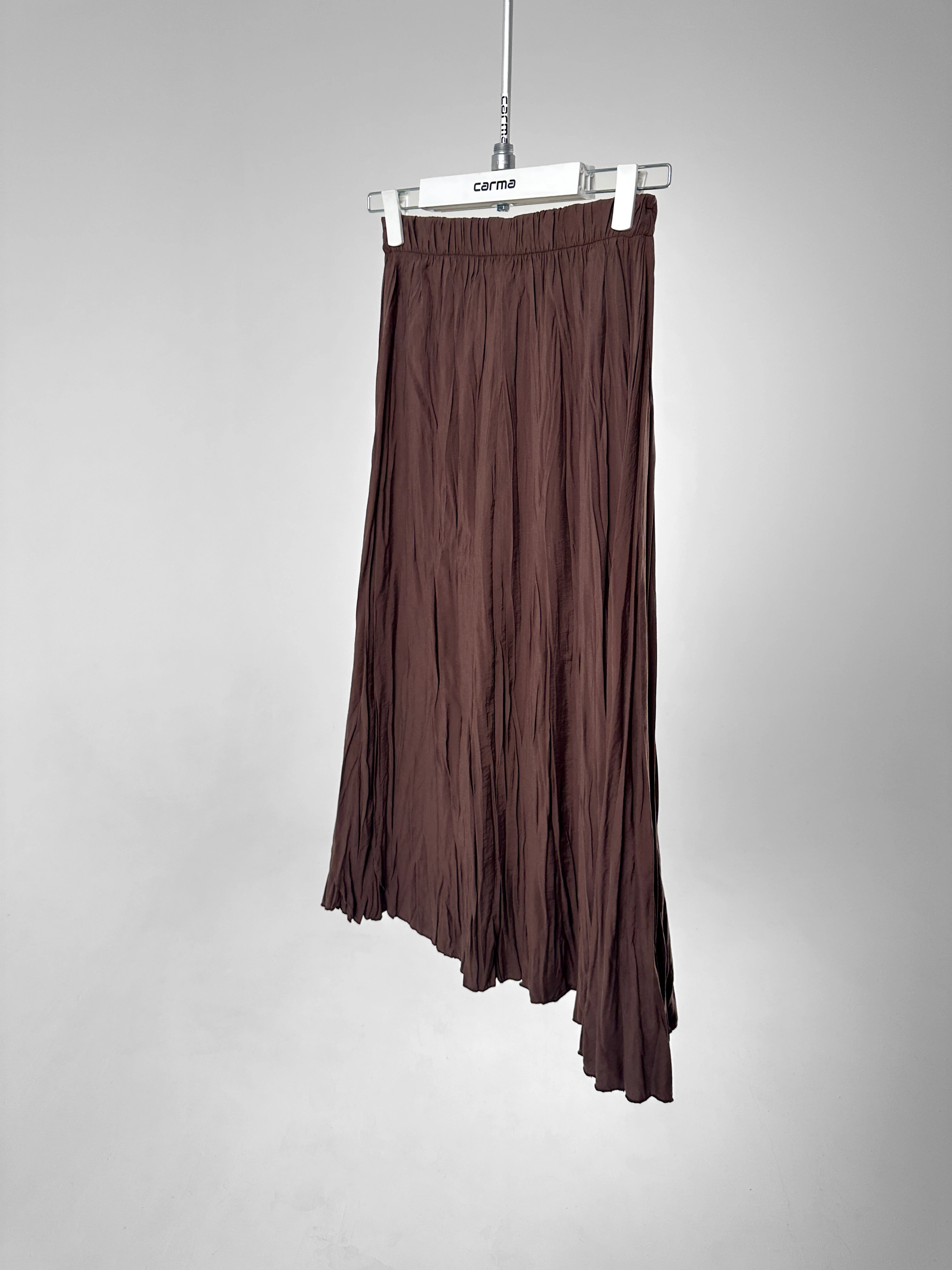 Dökümlü Kırışık Dokulu Etek