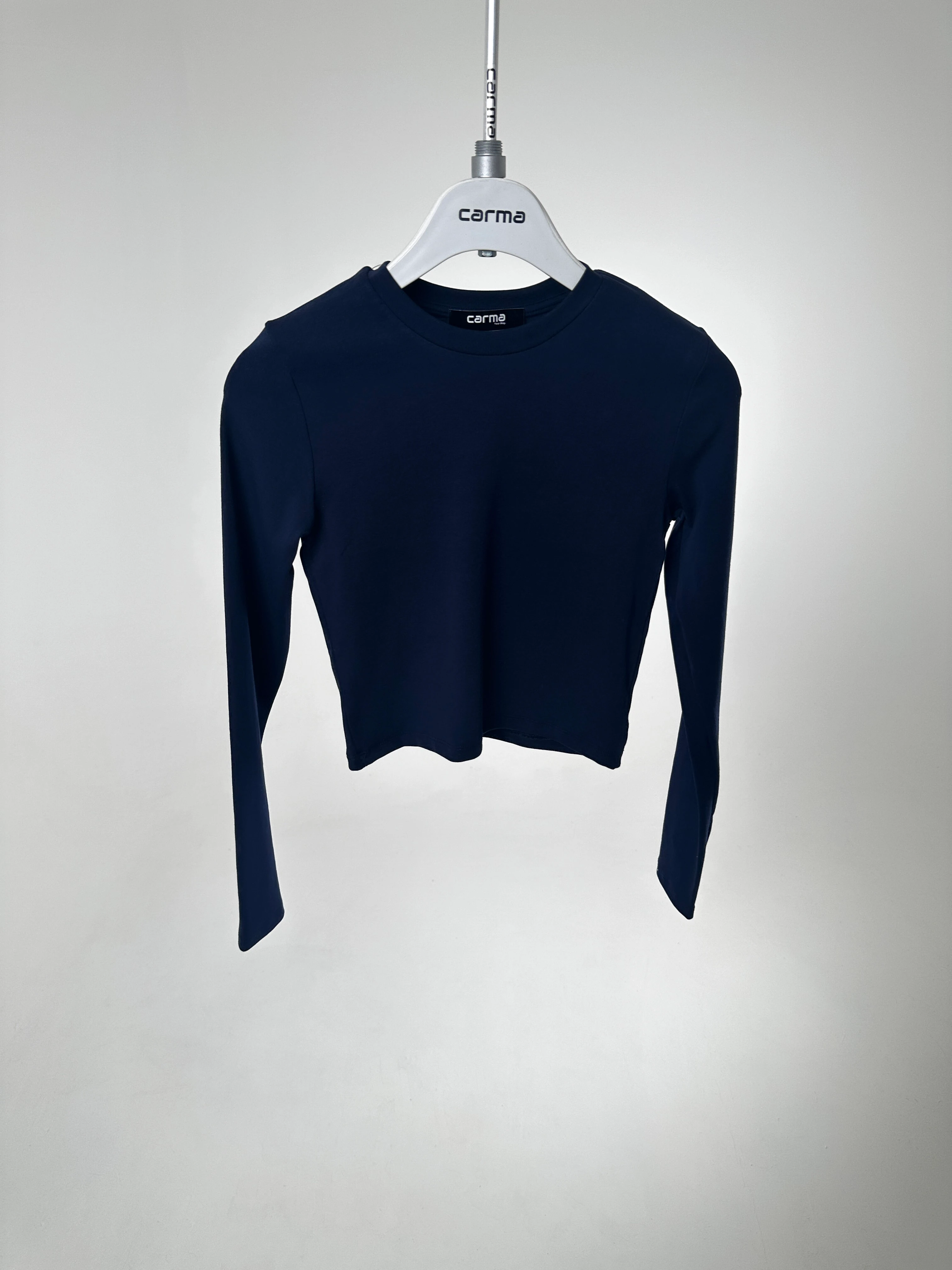 Basic Crop - lacivert