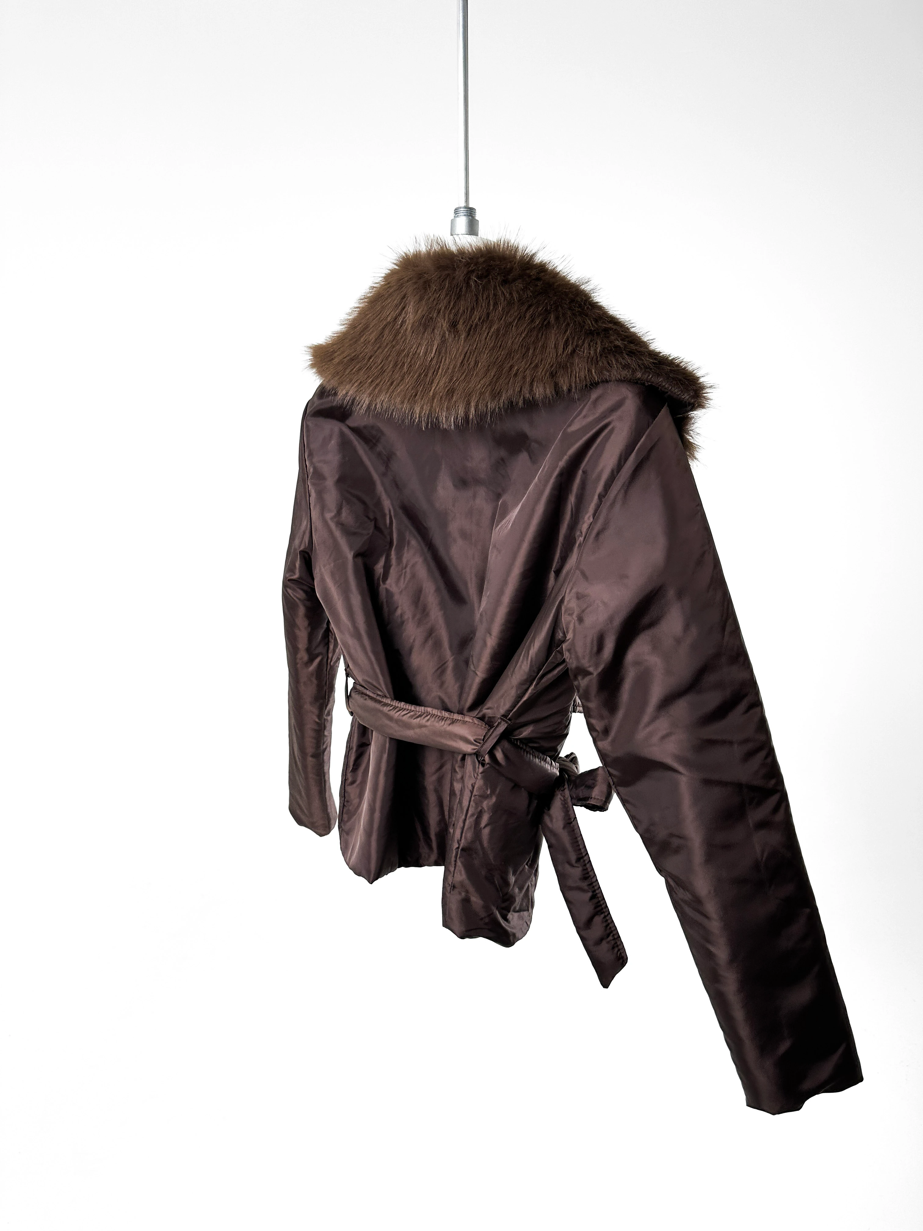 Kürklü Kuşaklı Mont