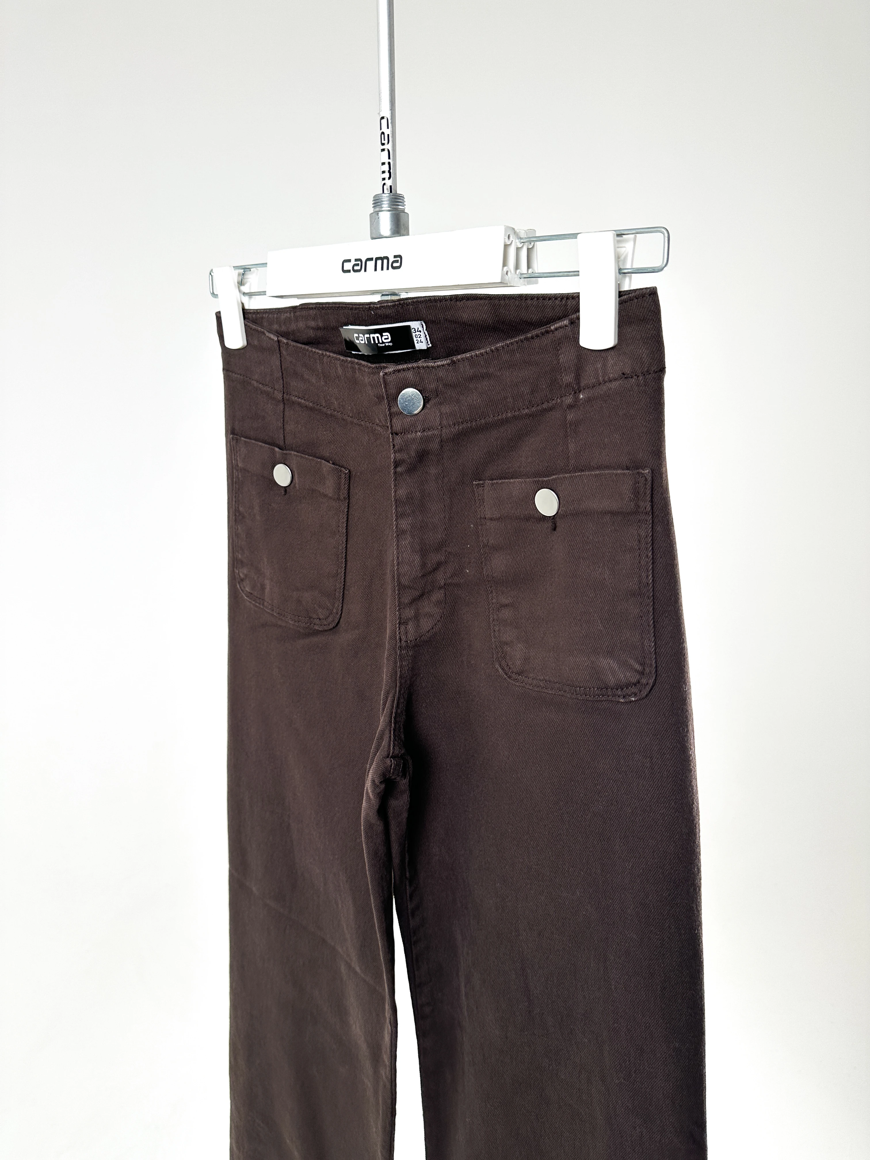 Yüksek Bel Geniş Paça Jean