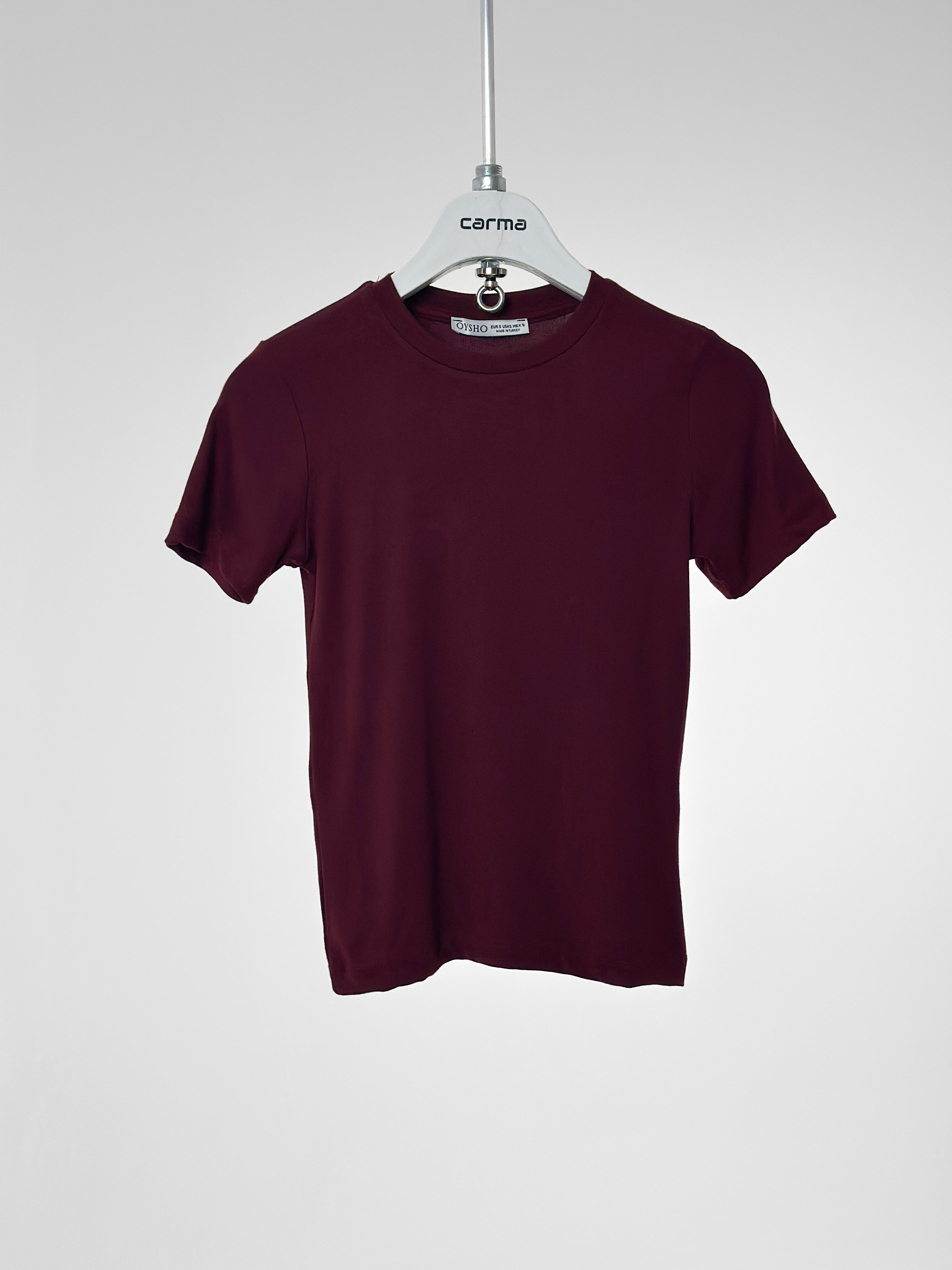  Basic Fit T-Shirt - bordo