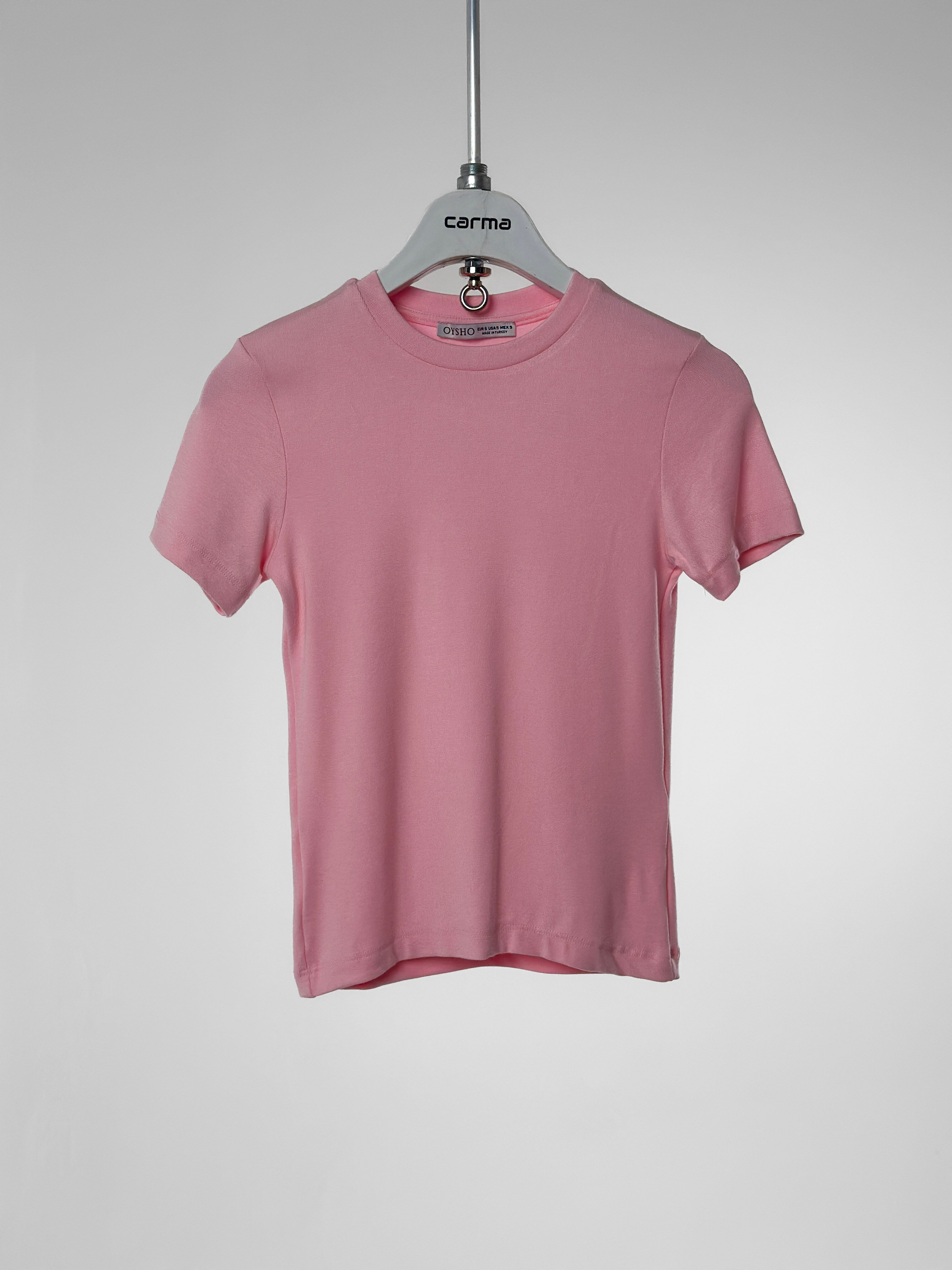  Basic Fit T-Shirt - şeker pembe