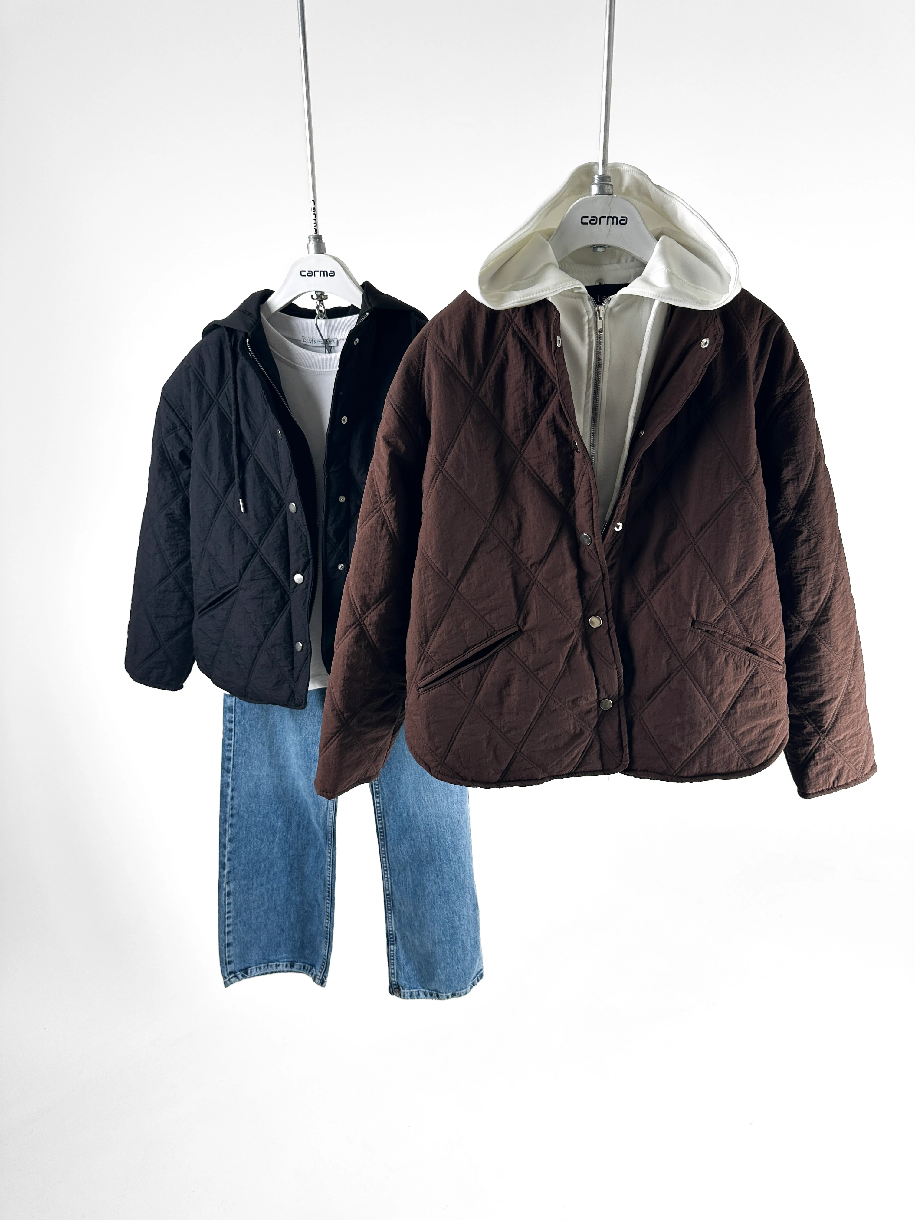 Kapitone Doku Detaylı Mont