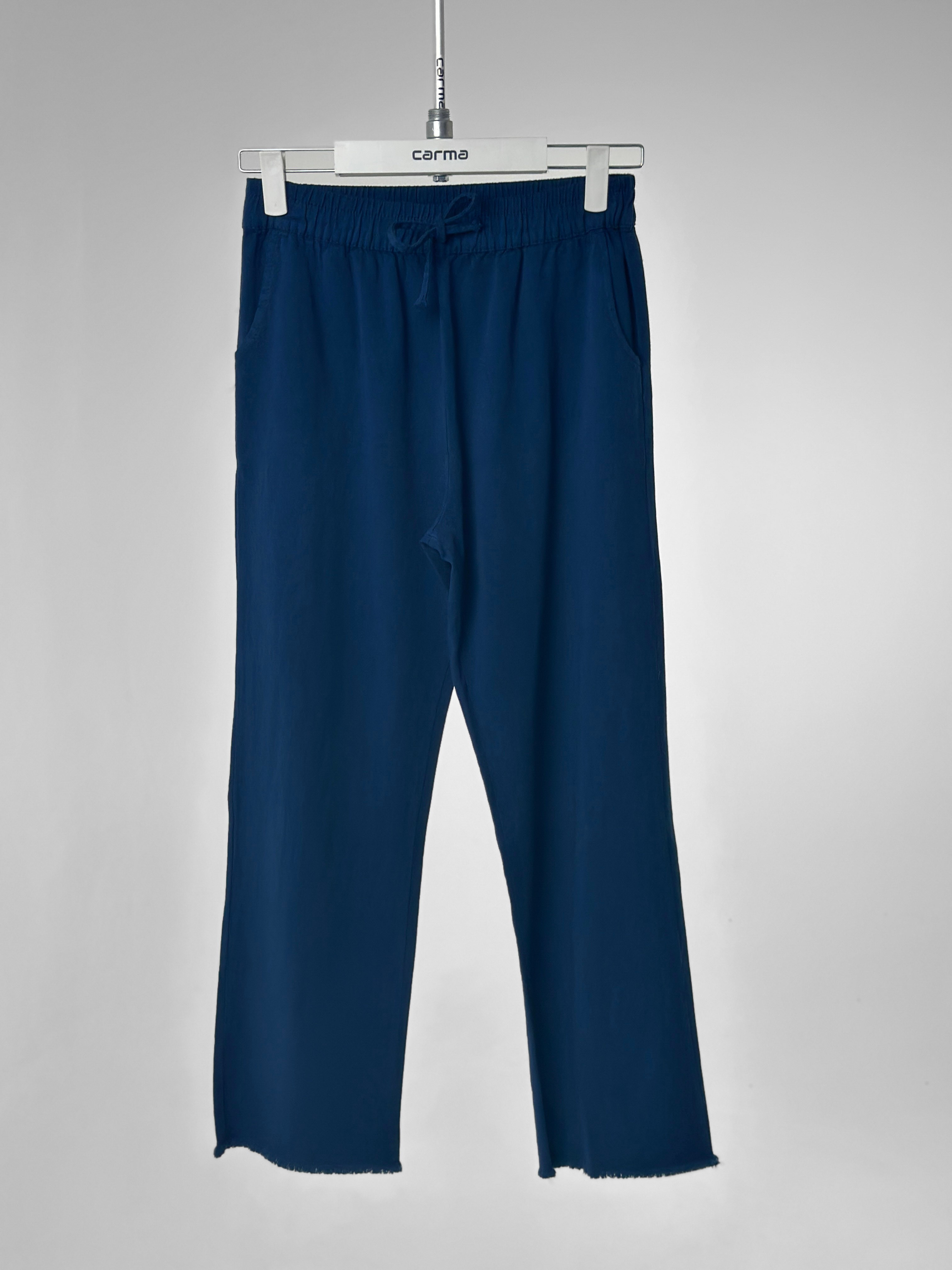Püskül Paça Gabardin Pantolon - lacivert