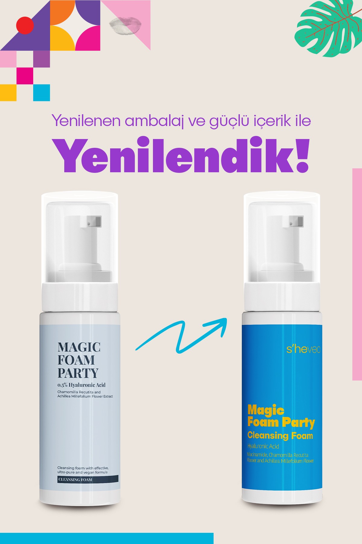 MAGIC FOAM PARTY - 0.5% Hyaluronic Acid (150 ml)