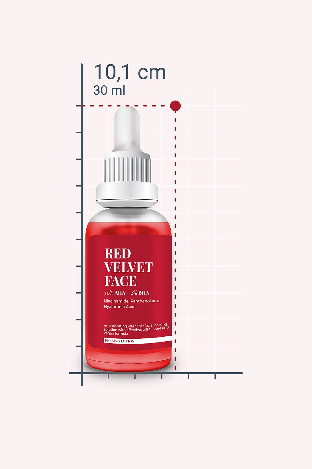 RED VELVET FACE - 30% AHA + 2% BHA Facial Peeling (30 ml)