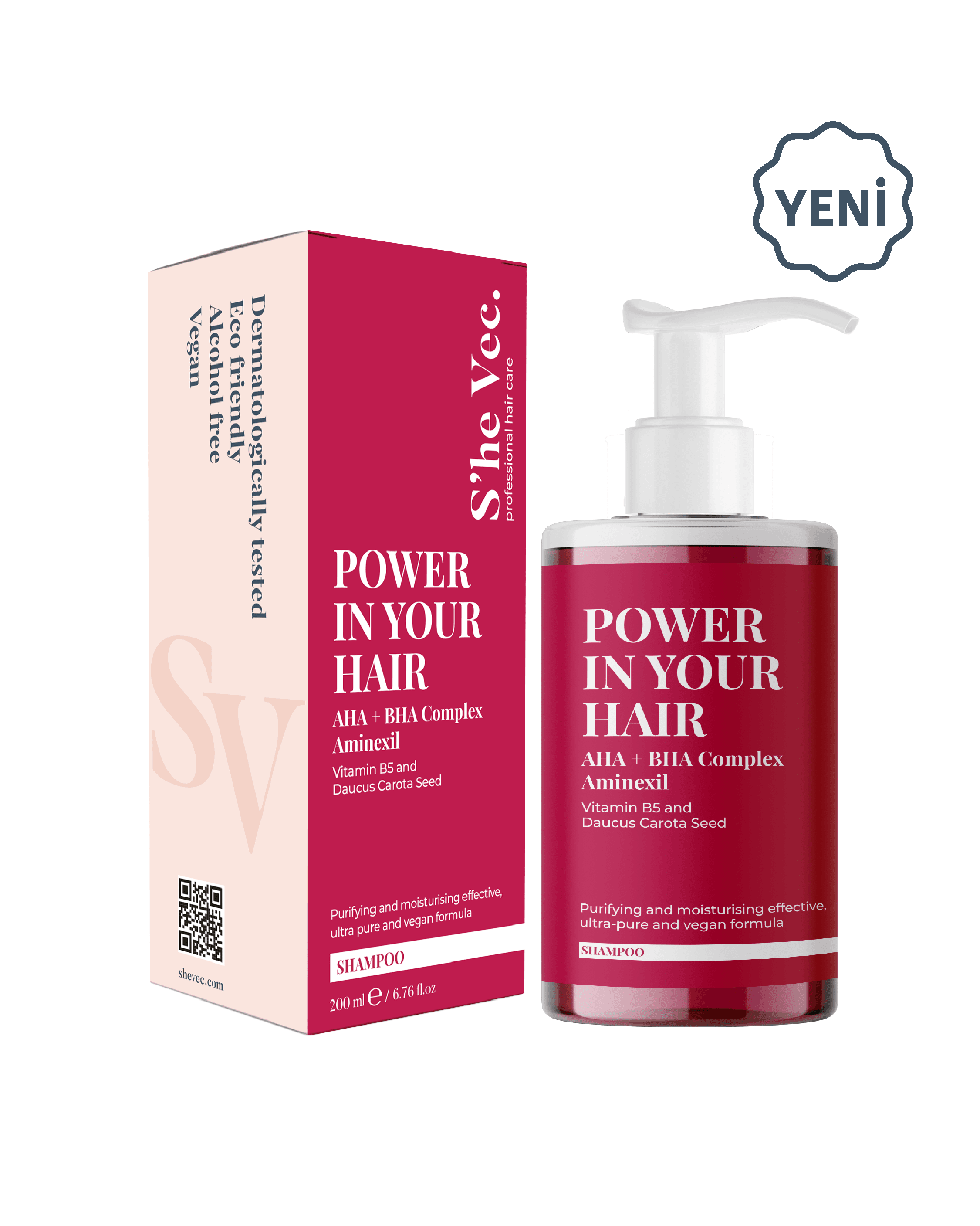 POWER IN YOUR HAIR -  Peeling Etkisi Sağlayan ve Arındırmaya Yardımcı AHA/BHA İçeren Şampuan (200 ml)