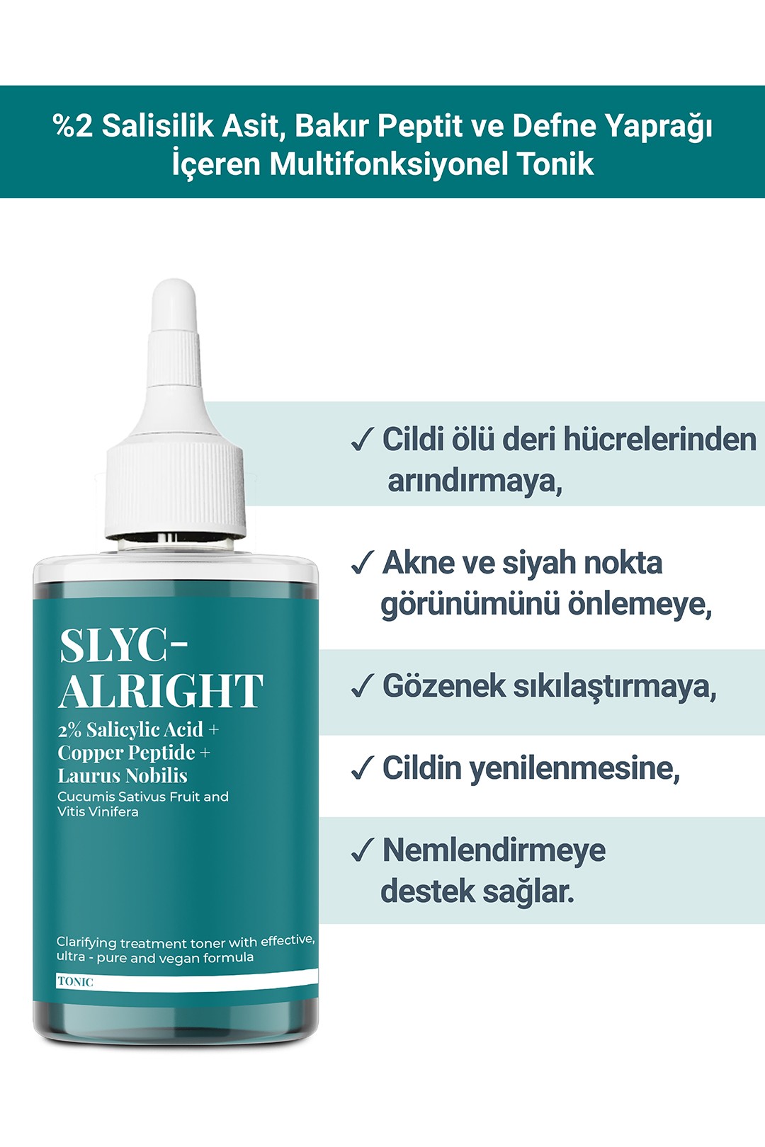 SLYC-ALRIGHT – Purifying and Illuminating Salicylic Acid Toner (200 ml)