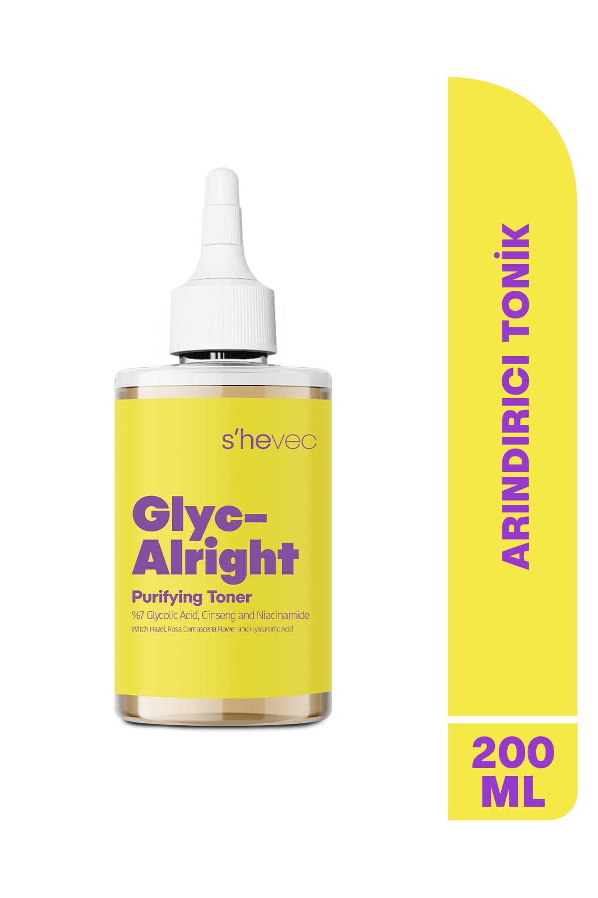 GLYC-ALRIGHT - Glycolic Acid, Ginseng & Niacinamide Toner for Pore Tightening and Brightening