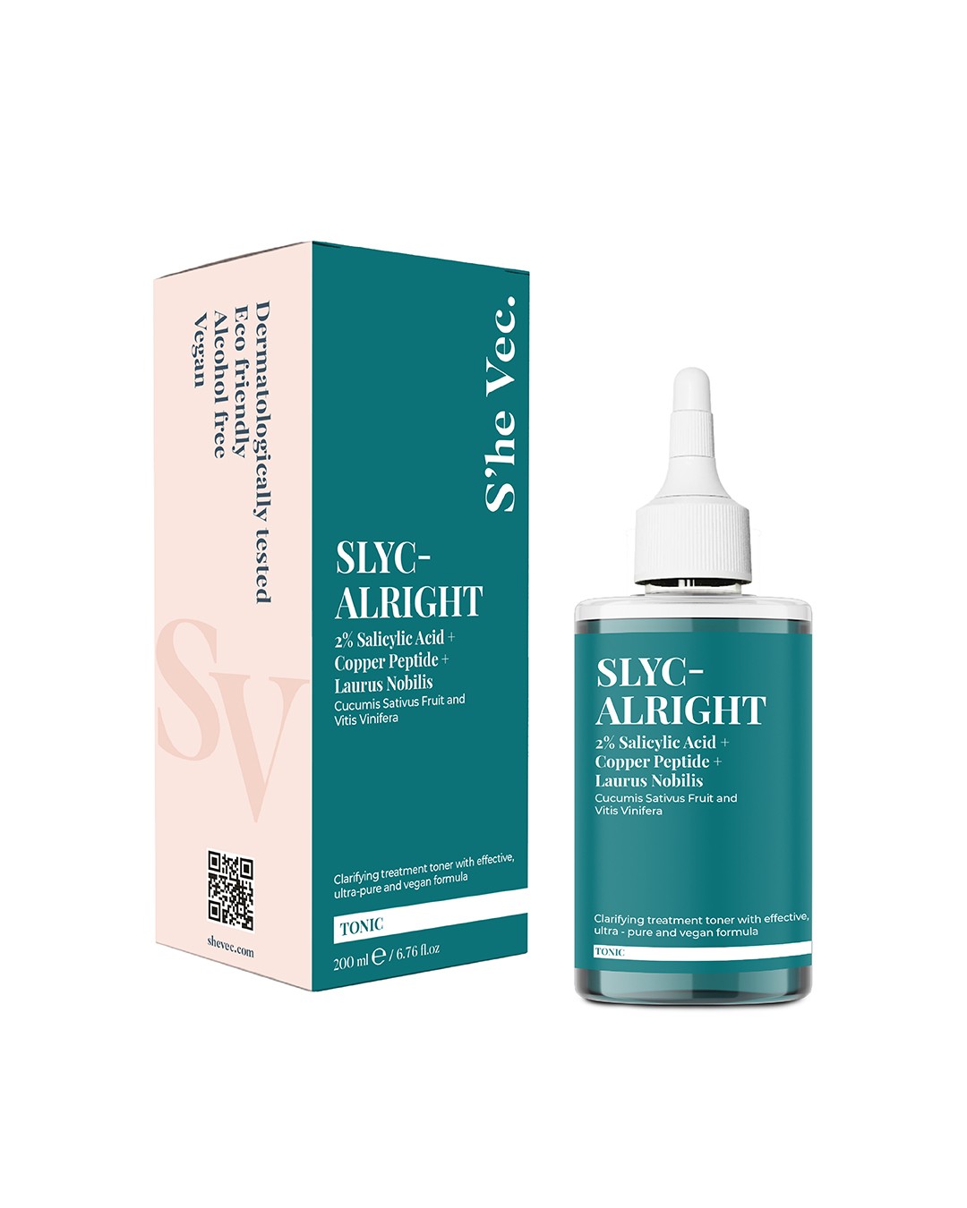 SLYC-ALRIGHT-Salisilik Asit Sivilce ve Siyah Nokta Karşıtı Arındırıcı & Canlandırıcı Bha Tonik 200ml