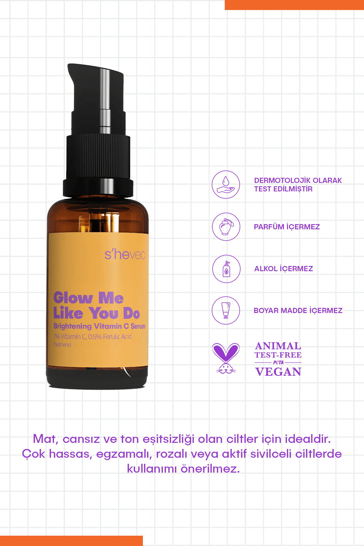 GLOW ME LIKE YOU DO - %4 Vitamin C + %0.5 Ferulic Acid (30 ml)