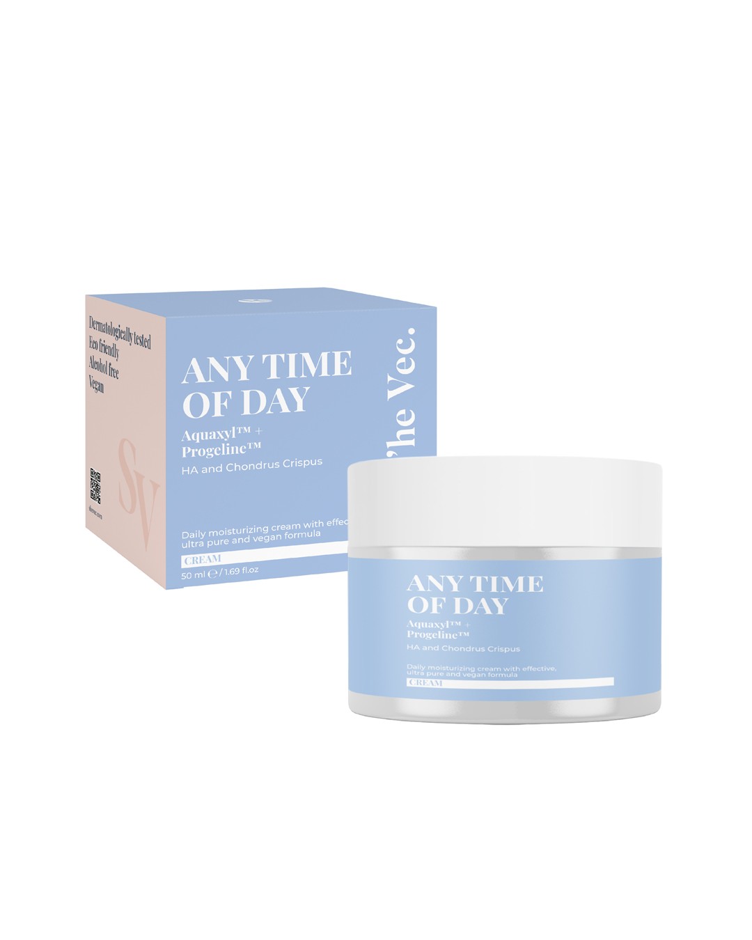 ANY TIME OF DAY – Moisturizing Skin Care Cream with 5 Complex Hyaluronic Acid, Effective for 48 Hours (50 ml)