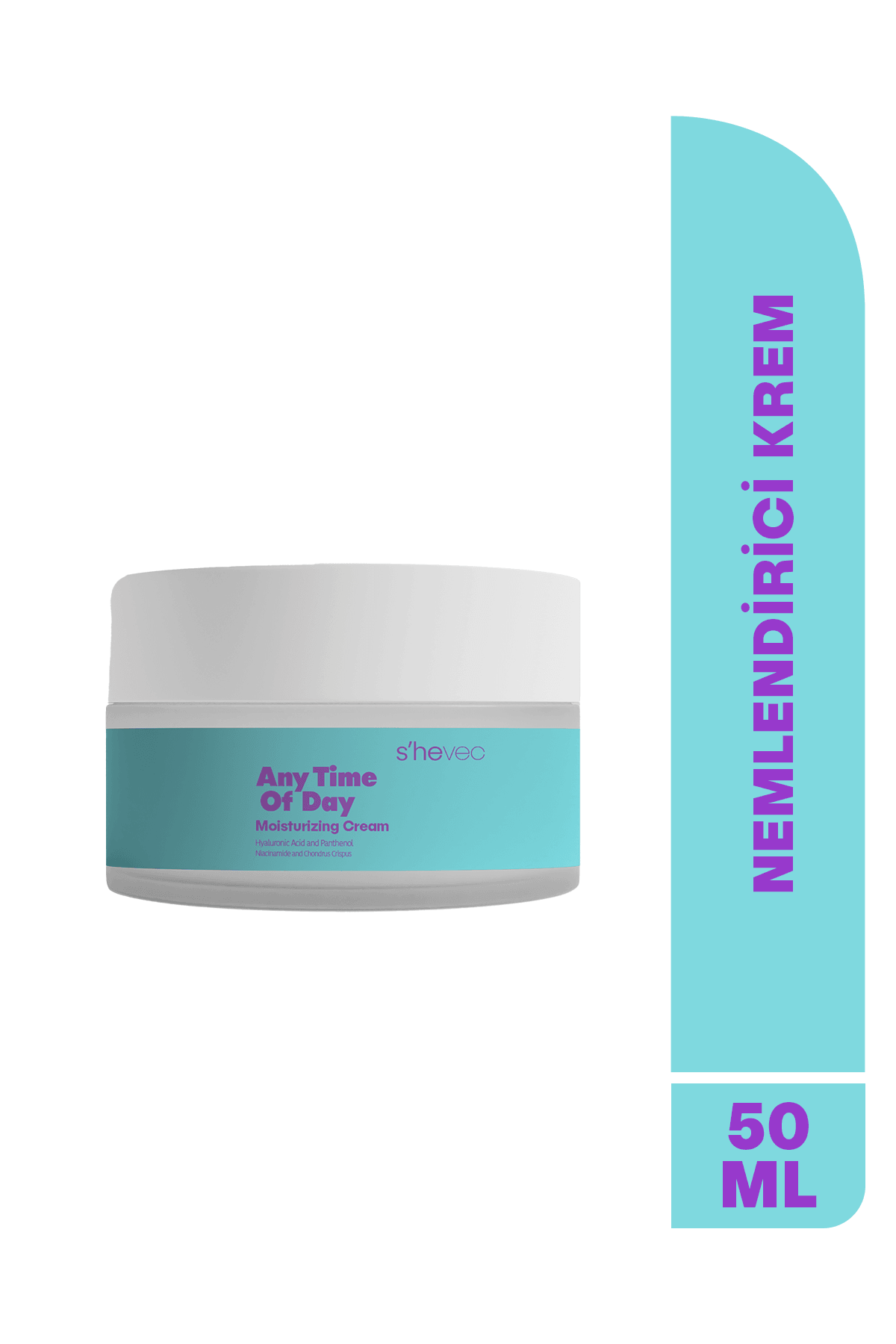 ANY TIME OF DAY – Moisturizing Skin Care Cream with 5 Complex Hyaluronic Acid, Effective for 48 Hours (50 ml)